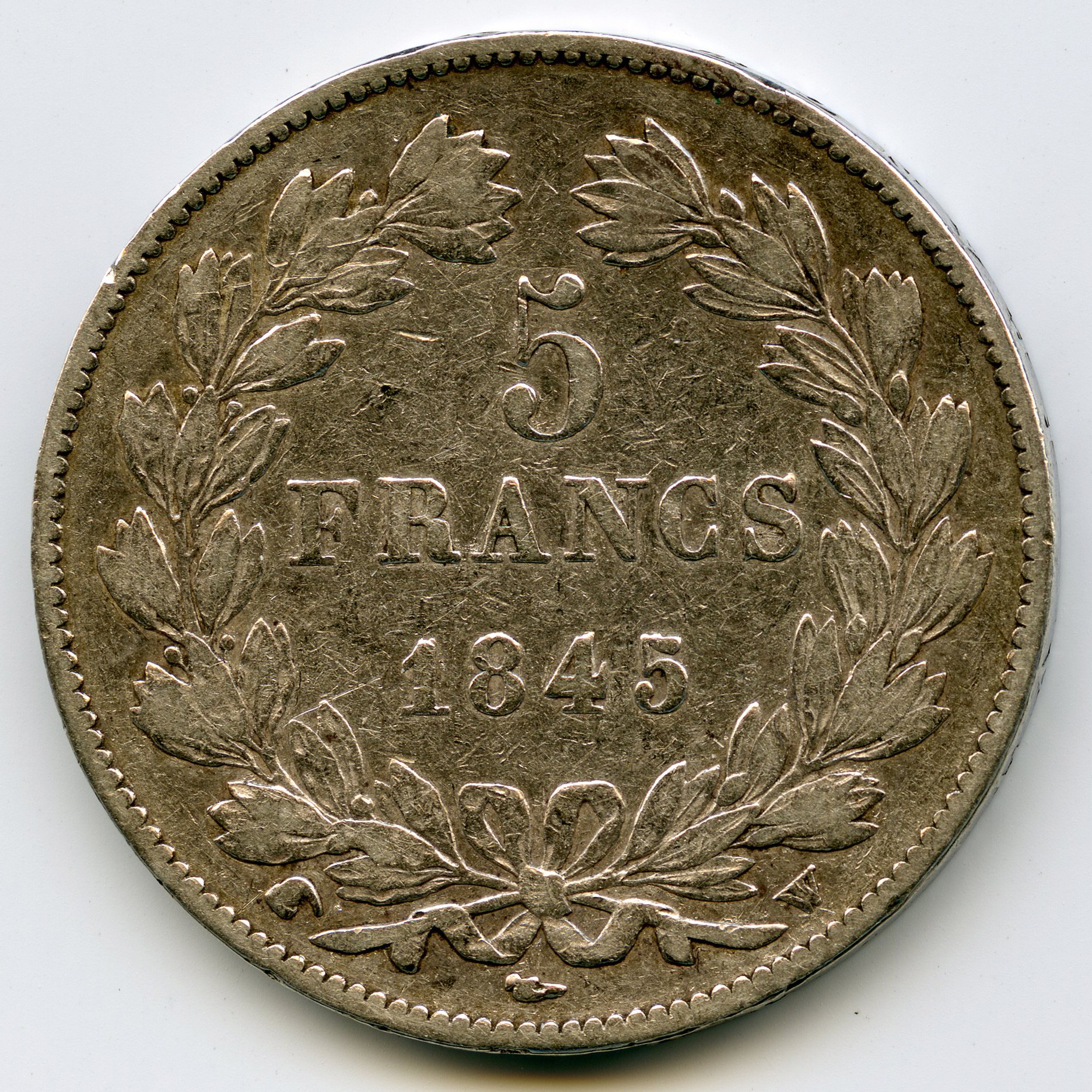 Loius-Philippe I - 5 Francs - 1845 W revers