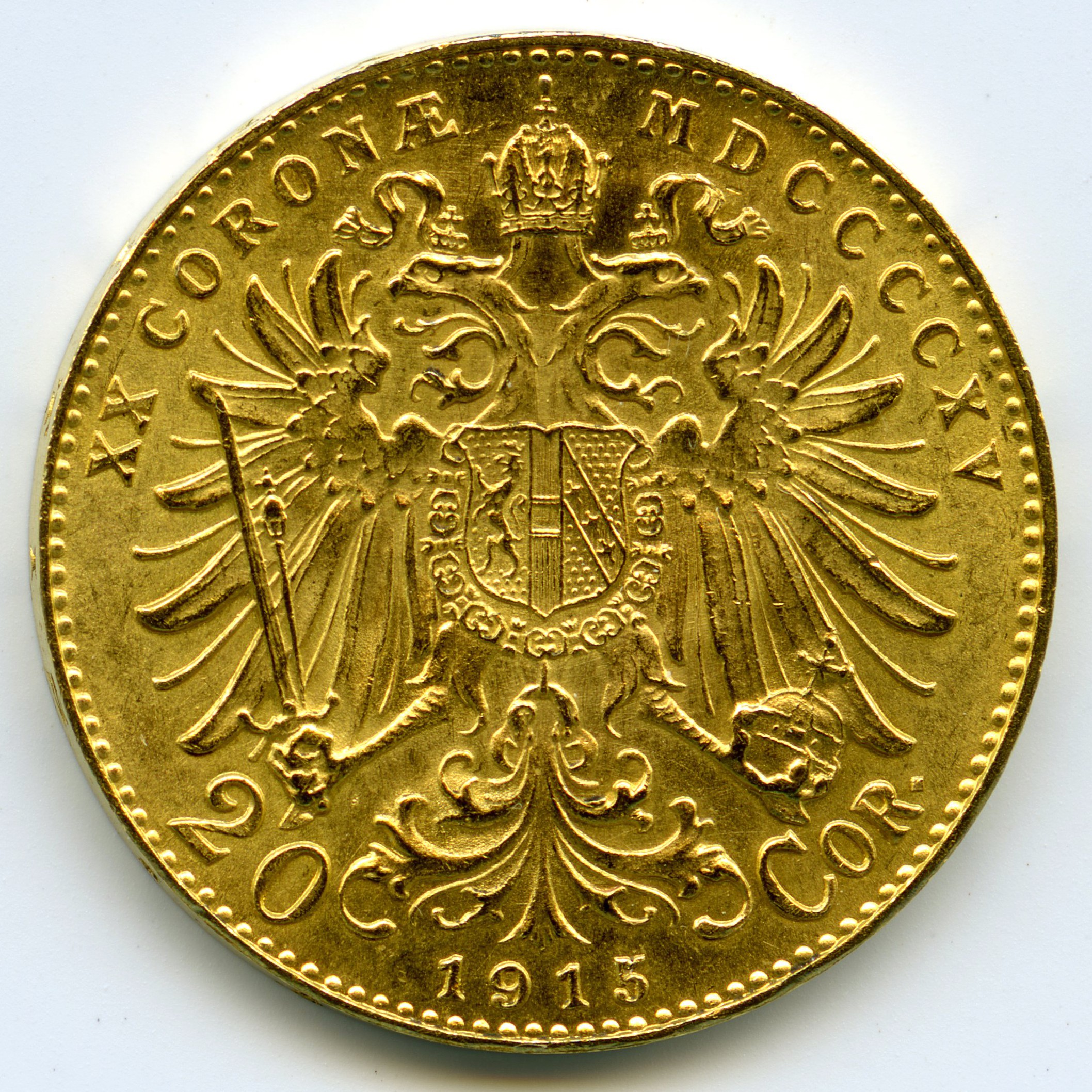 Autriche - 20 Couronnes - 1915 revers