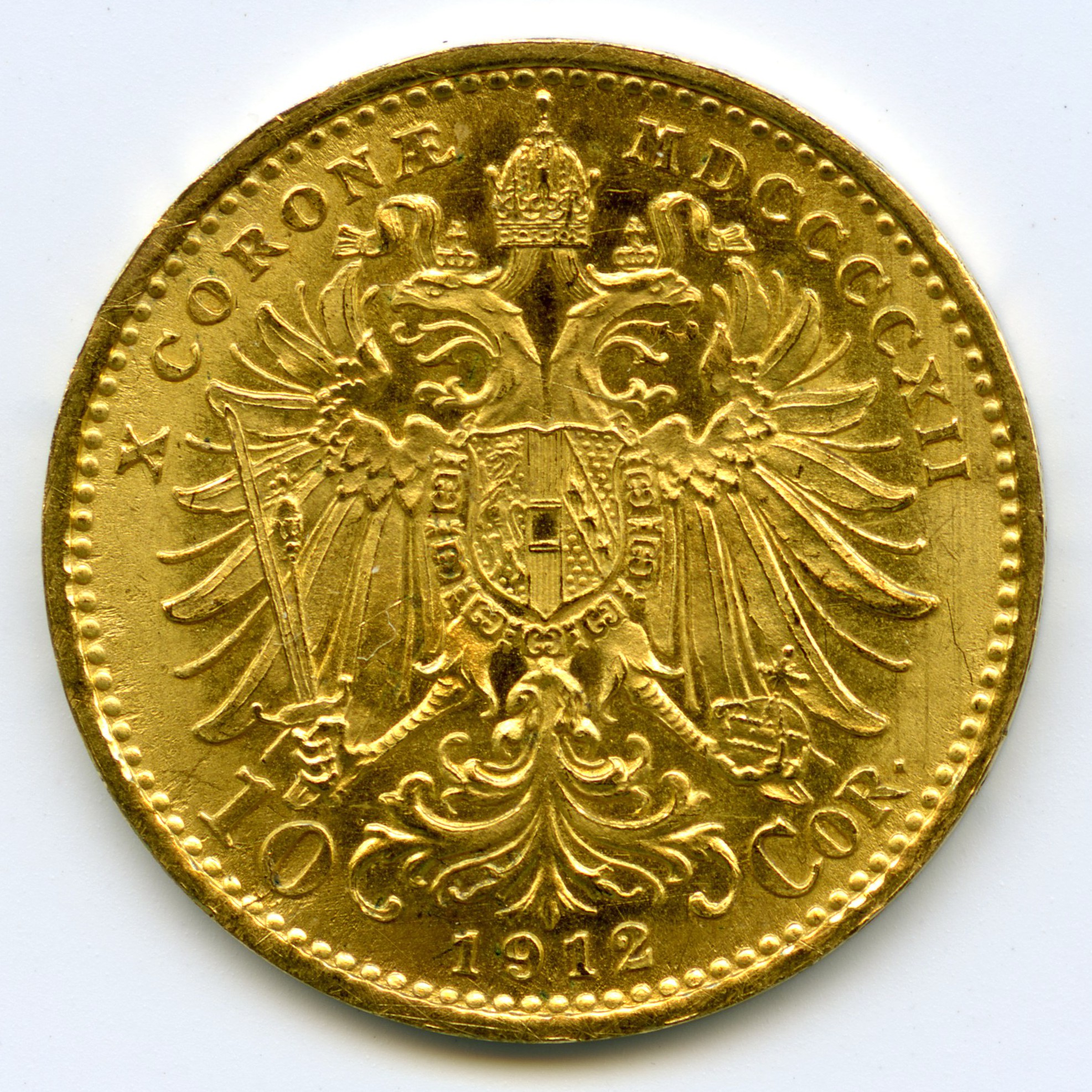 Autriche - 10 Couronnes - 1915 revers Autriche - 10 Couronnes - 1915 revers