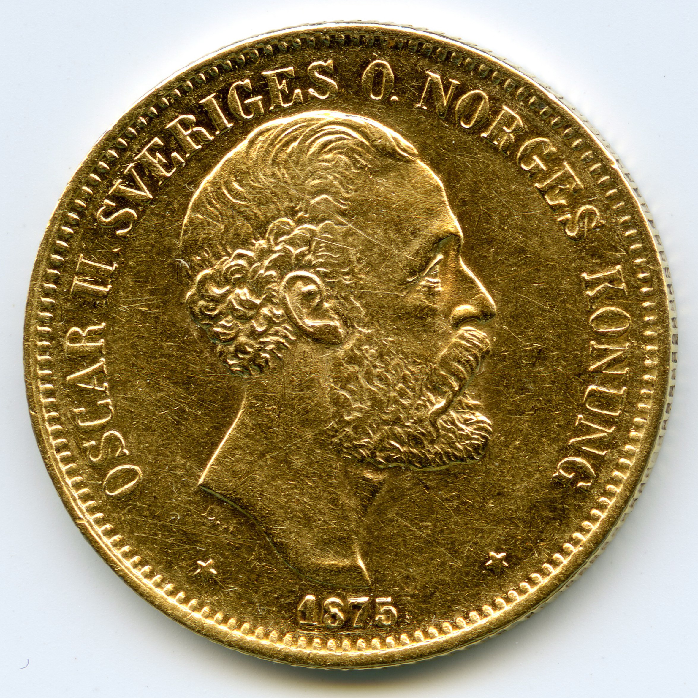 Suède - 20 Kronor - 1875 avers