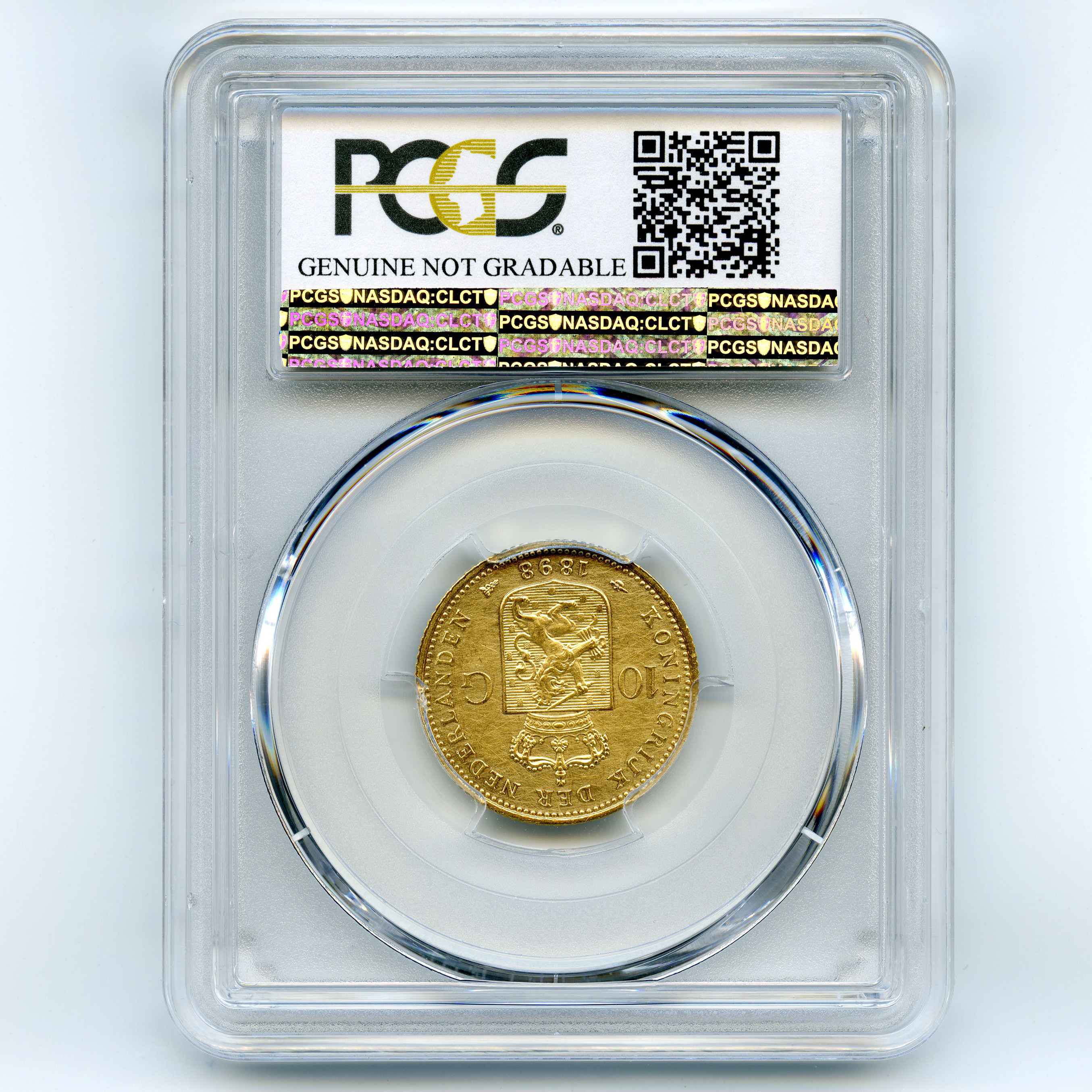 Pays-Bas - 10 Gulden - 1898 revers Pays-Bas - 10 Gulden - 1898 revers