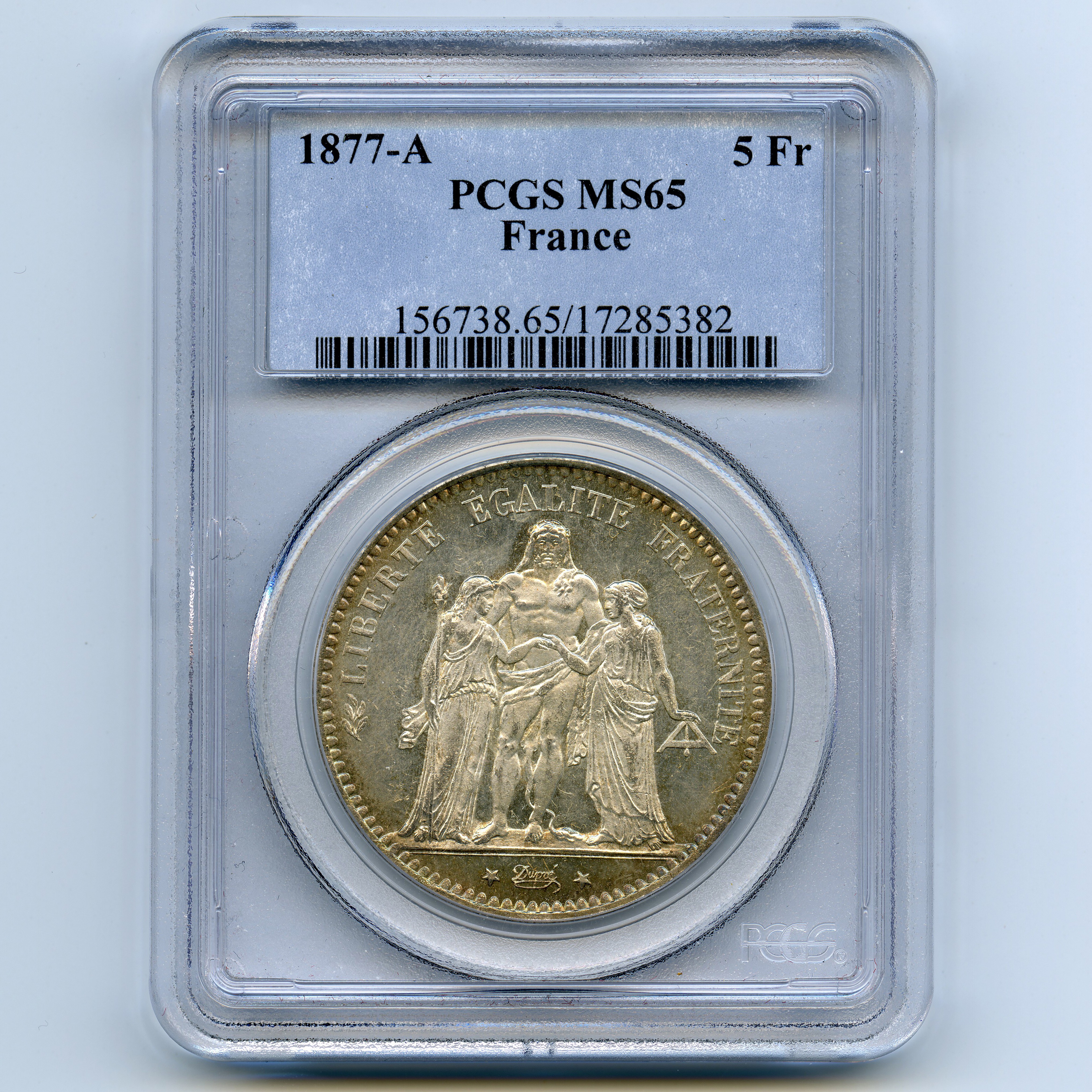 5 Francs - 1877 - Paris avers