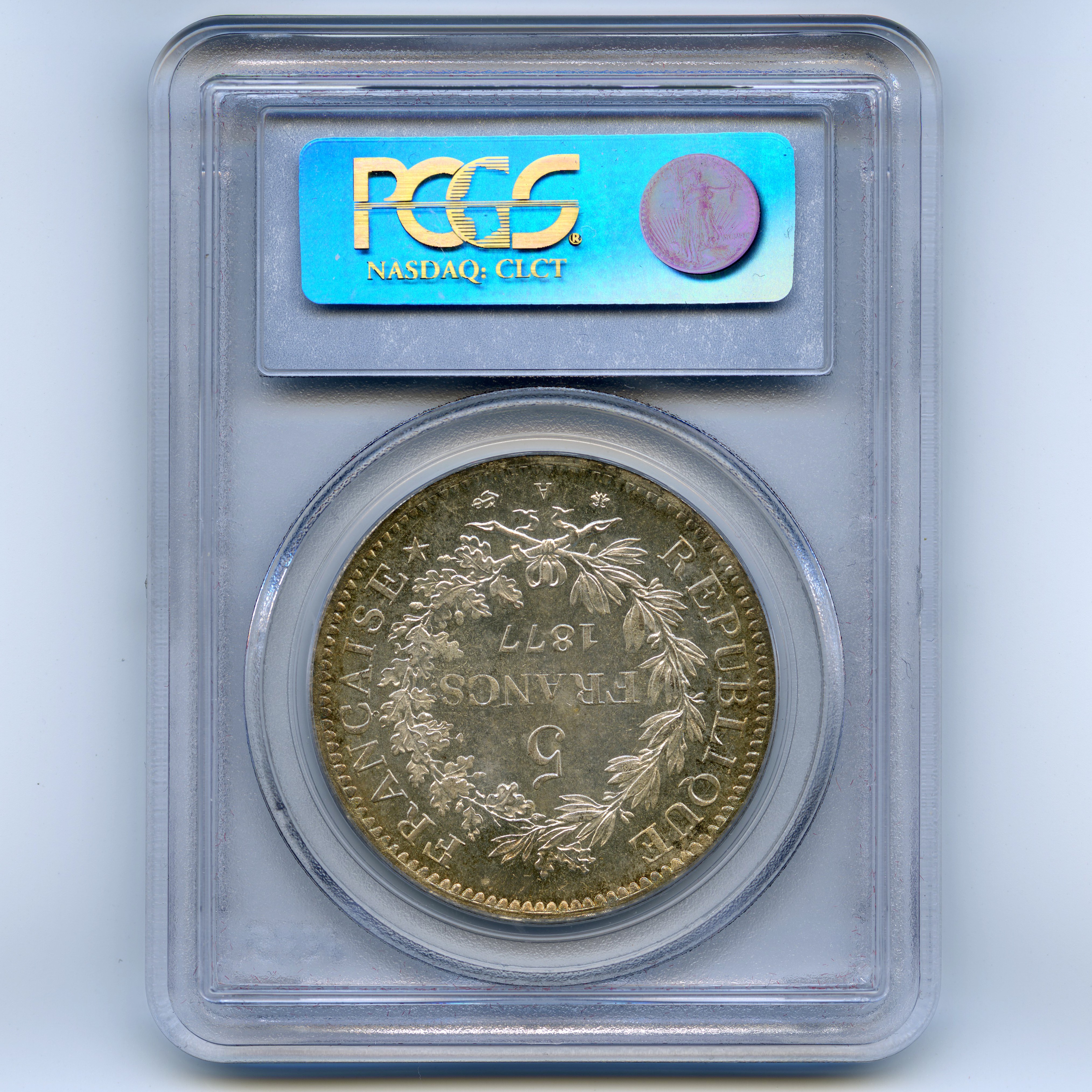 5 Francs - 1877 - Paris revers