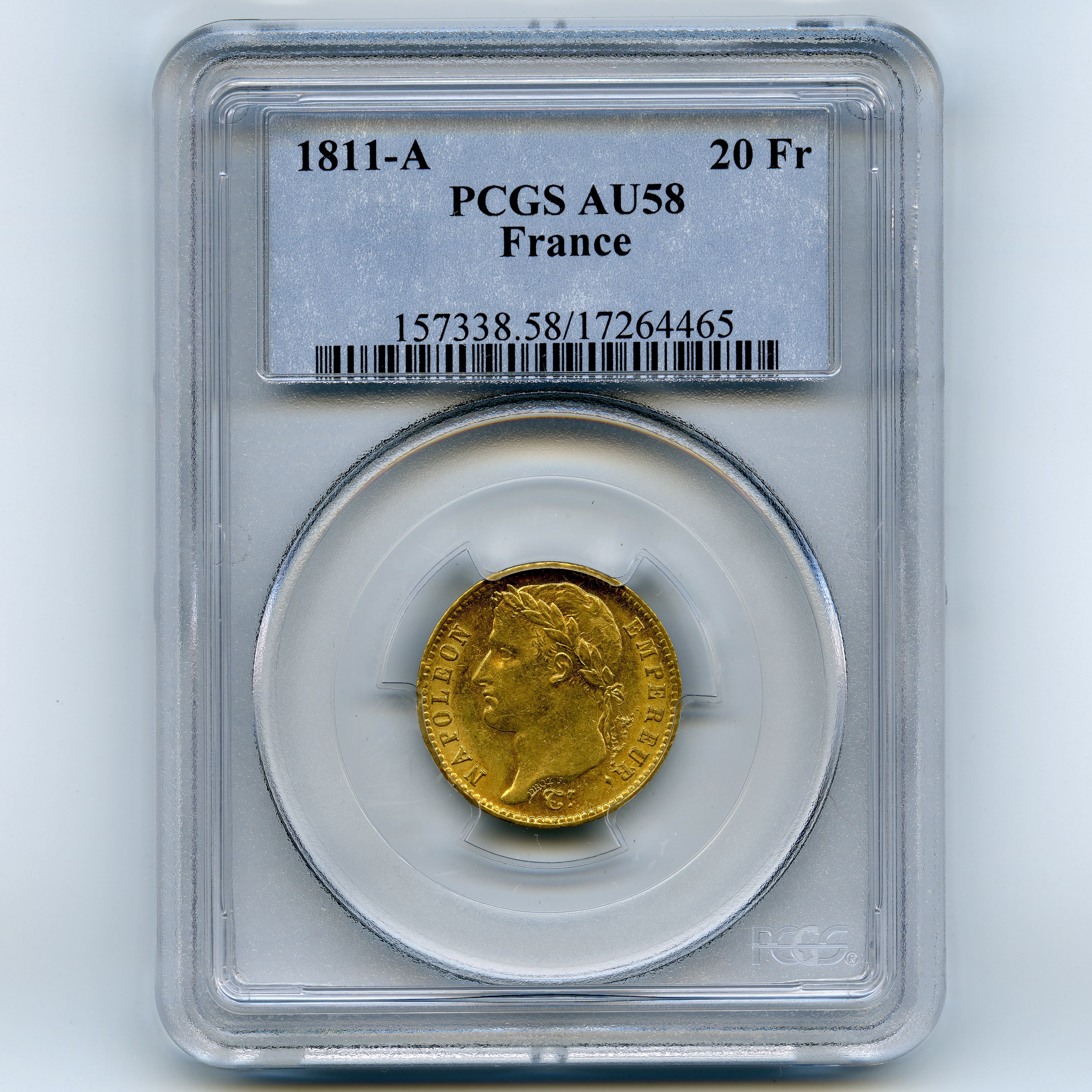 Napoléon Ier - 20 Francs - 1811 A avers Napoléon Ier - 20 Francs - 1811 A avers