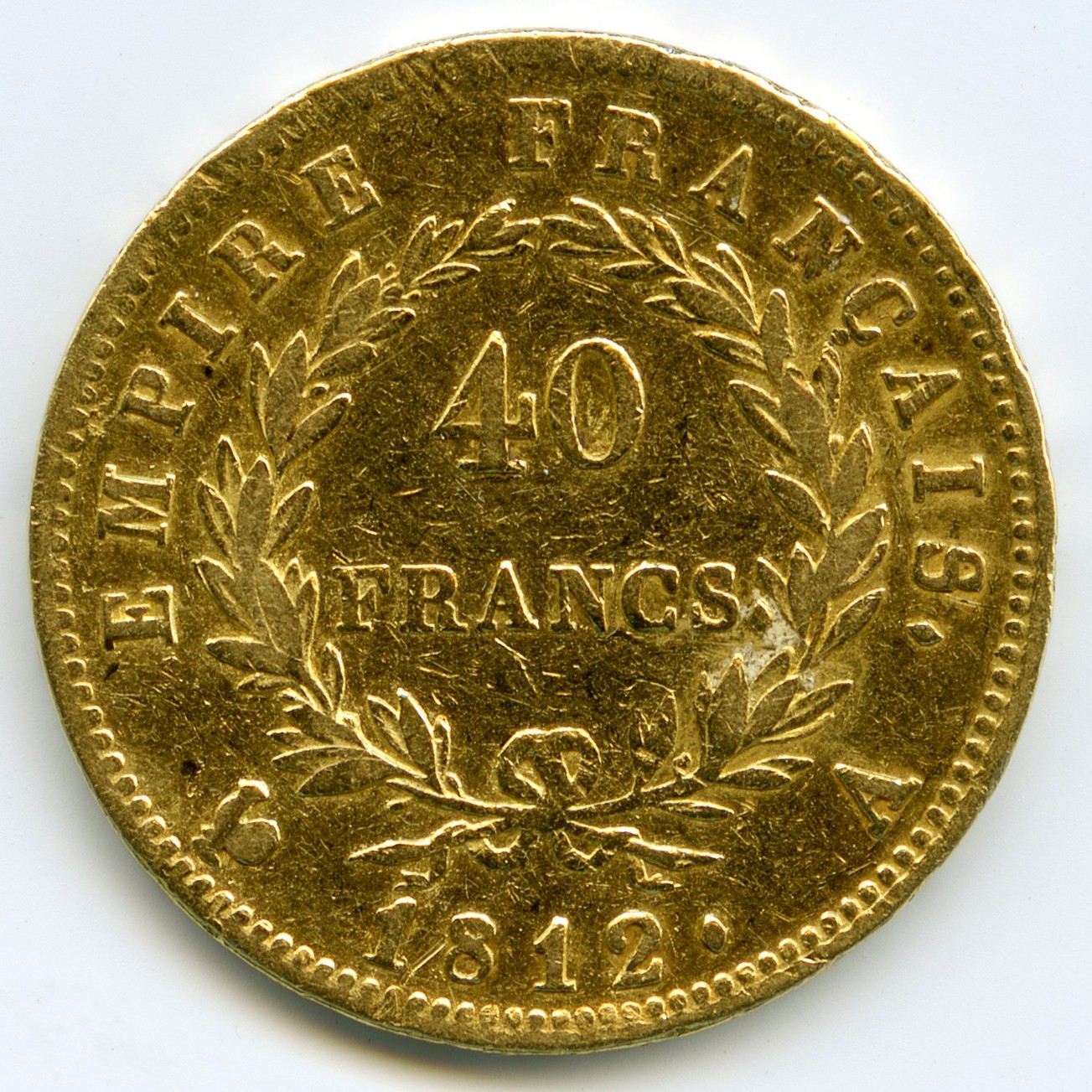 Napoléon Ier - 40 Francs - 1812 A revers