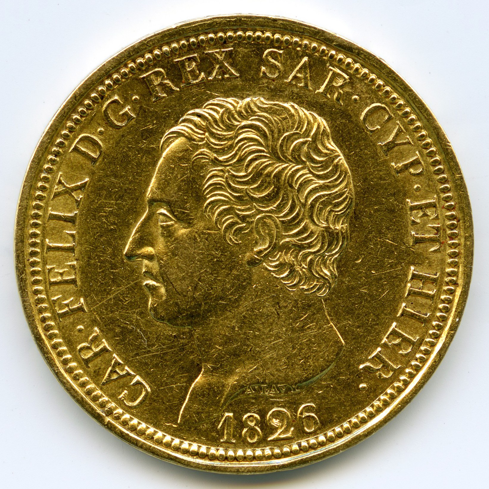 Italie - 80 Lire - 1826 avers Italie - 80 Lire - 1826 avers