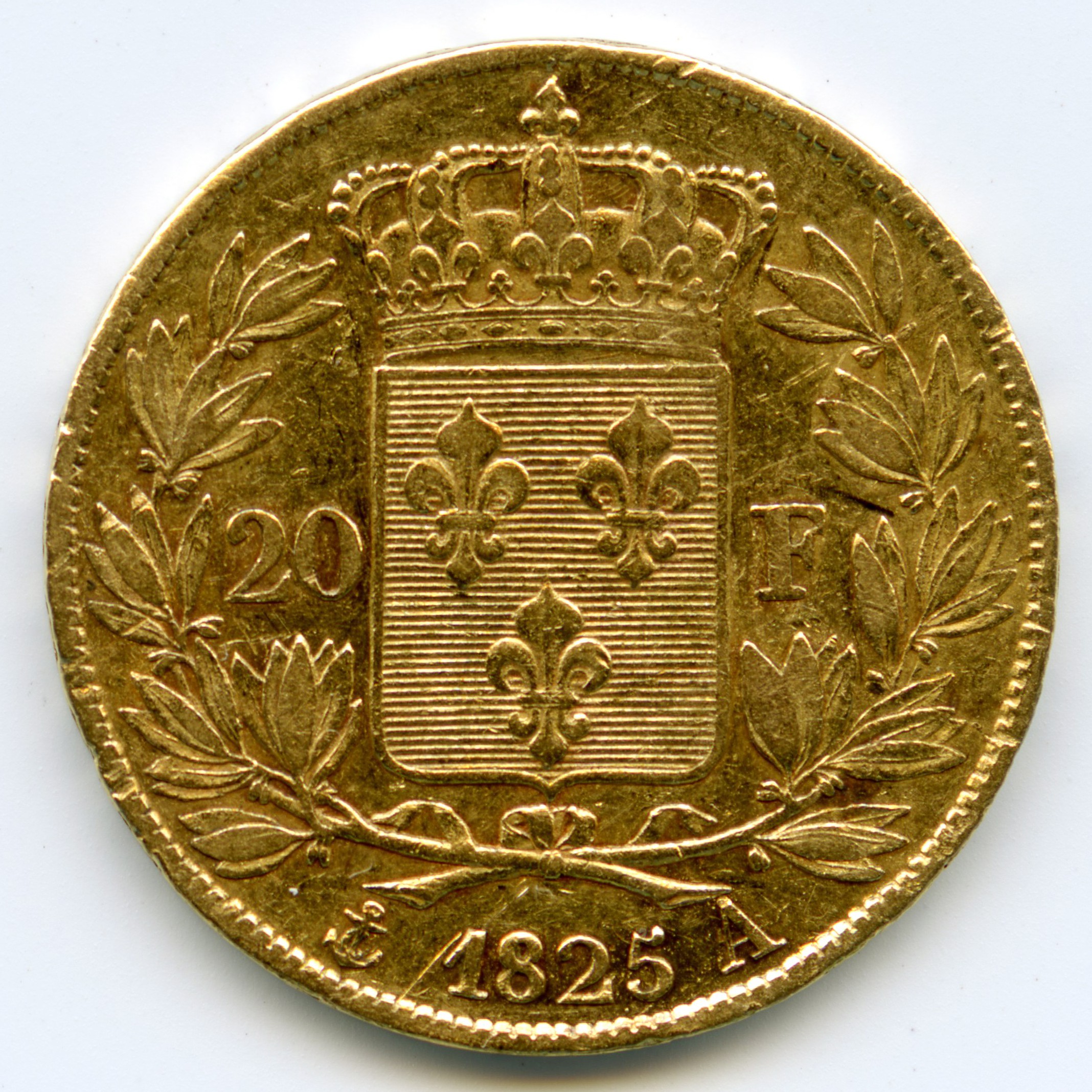 Charles X - 20 Francs - 1825 A revers