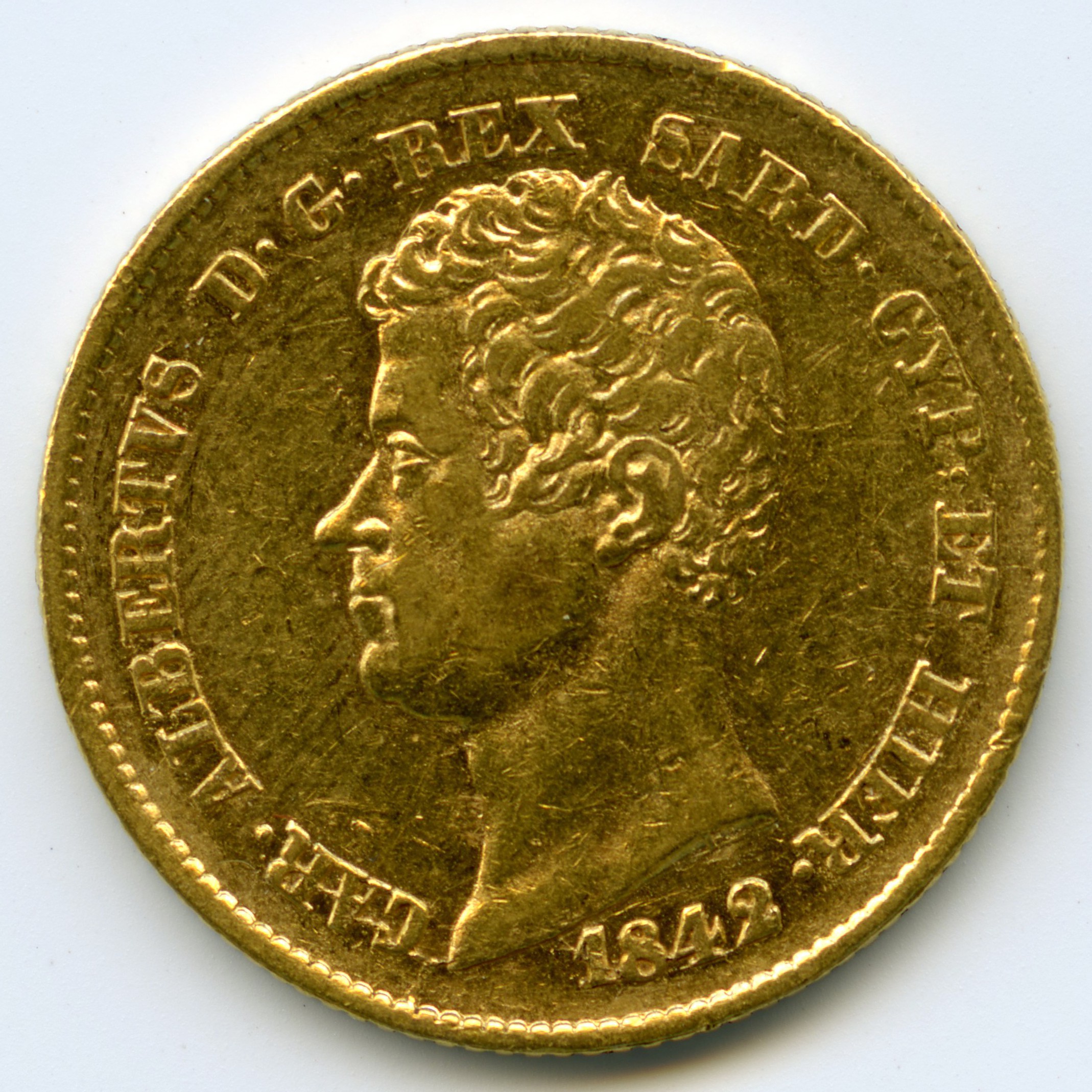 Italie - 20 Lire - 1842 Gênes avers Italie - 20 Lire - 1842 Gênes avers