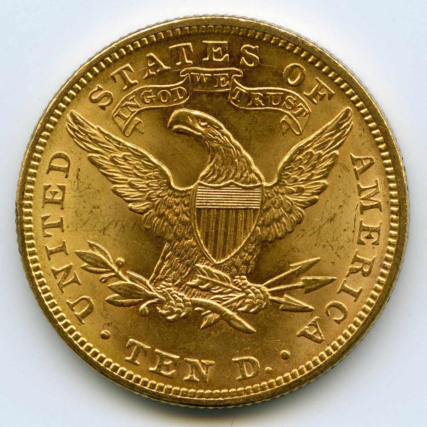 USA - 10 Dollars - 1893 revers