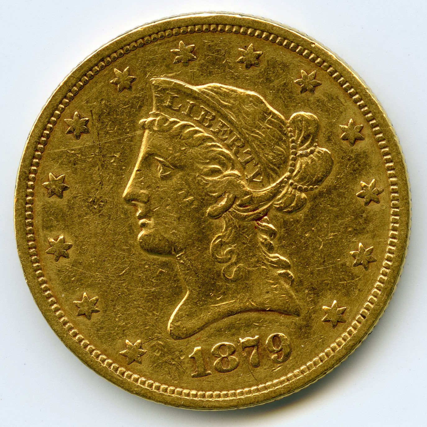 USA - 10 Dollars - 1879 S avers