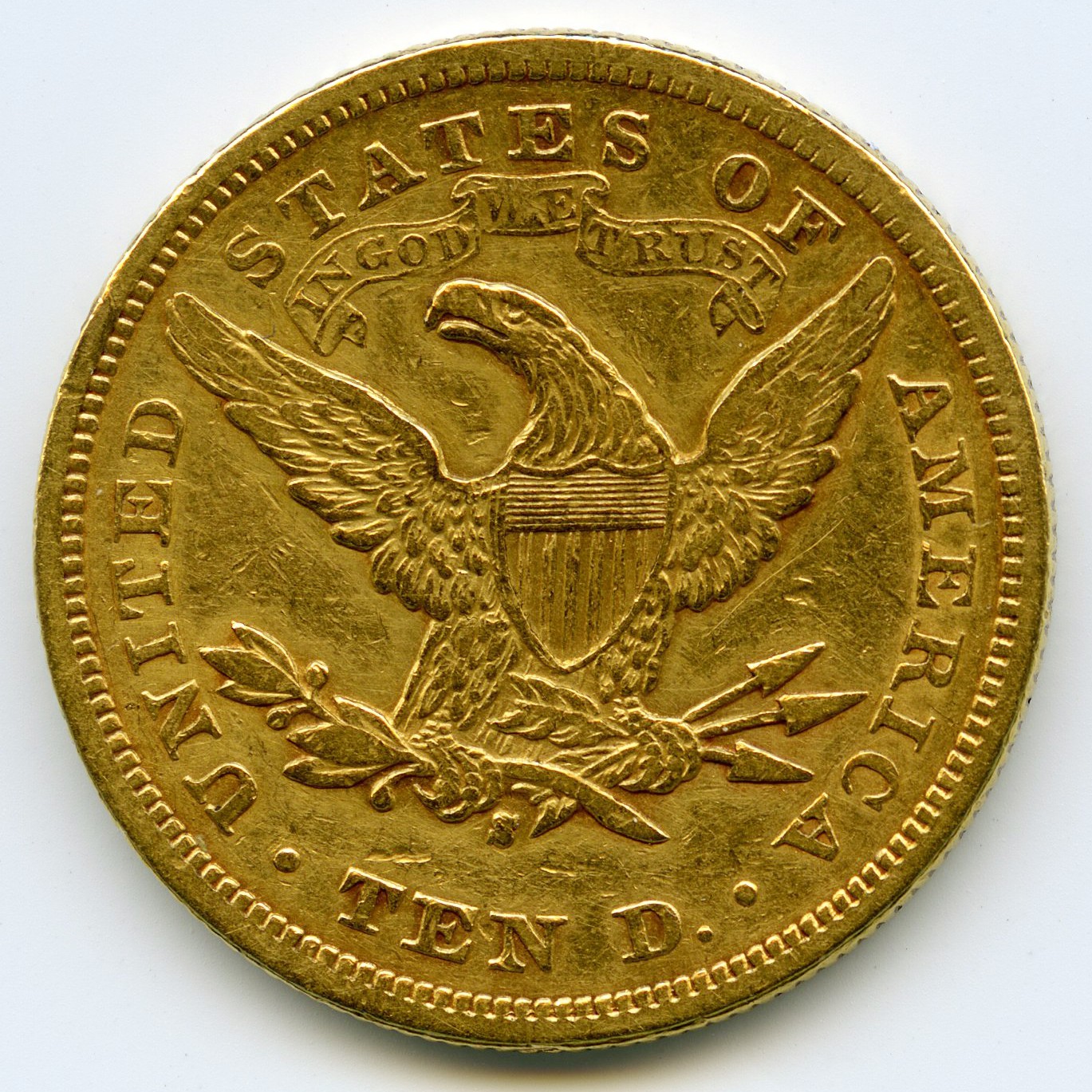 USA - 10 Dollars - 1879 S revers USA - 10 Dollars - 1879 S revers
