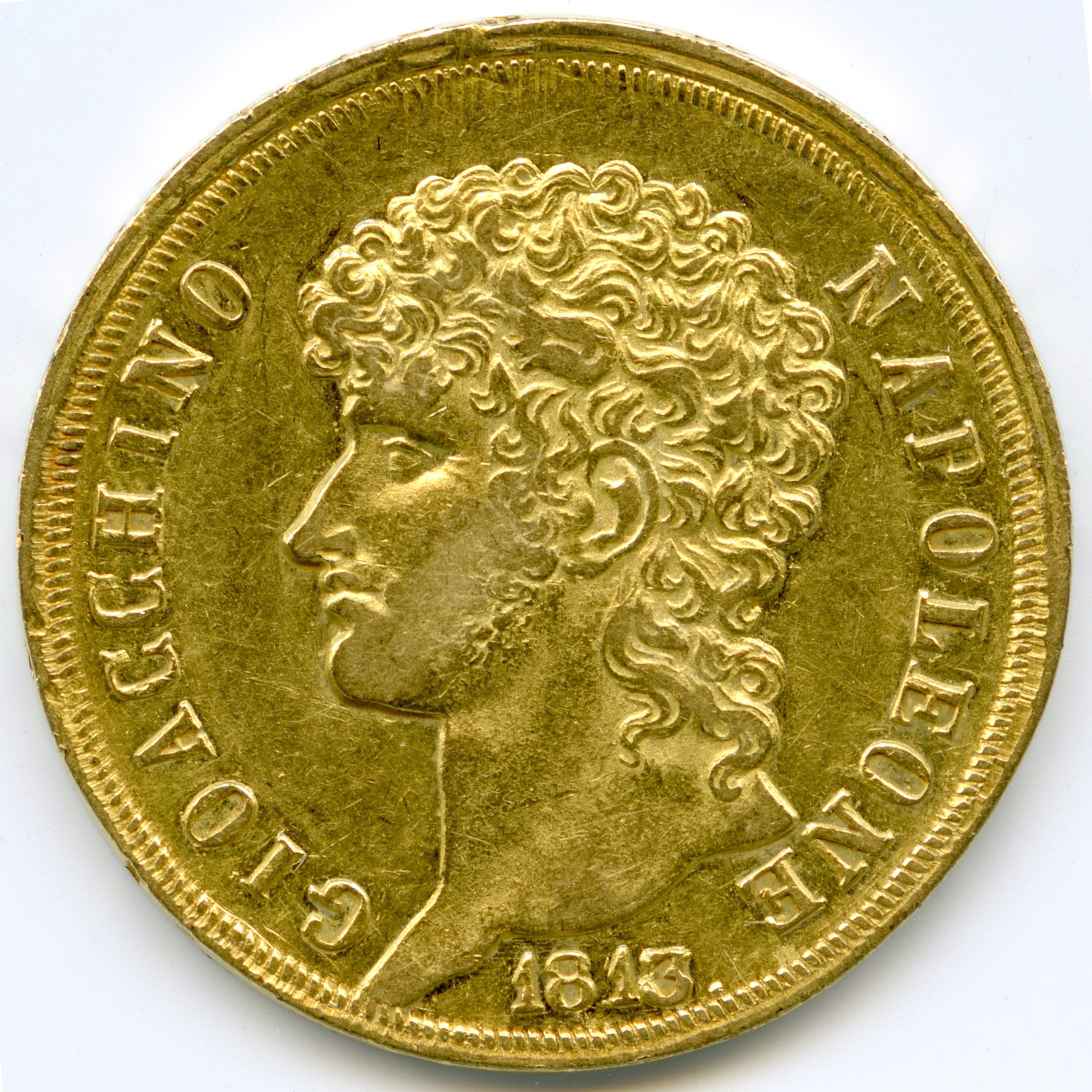 Italie - J Murat - 40 Lire - 1813 - Naples avers Italie - J Murat - 40 Lire - 1813 - Naples avers
