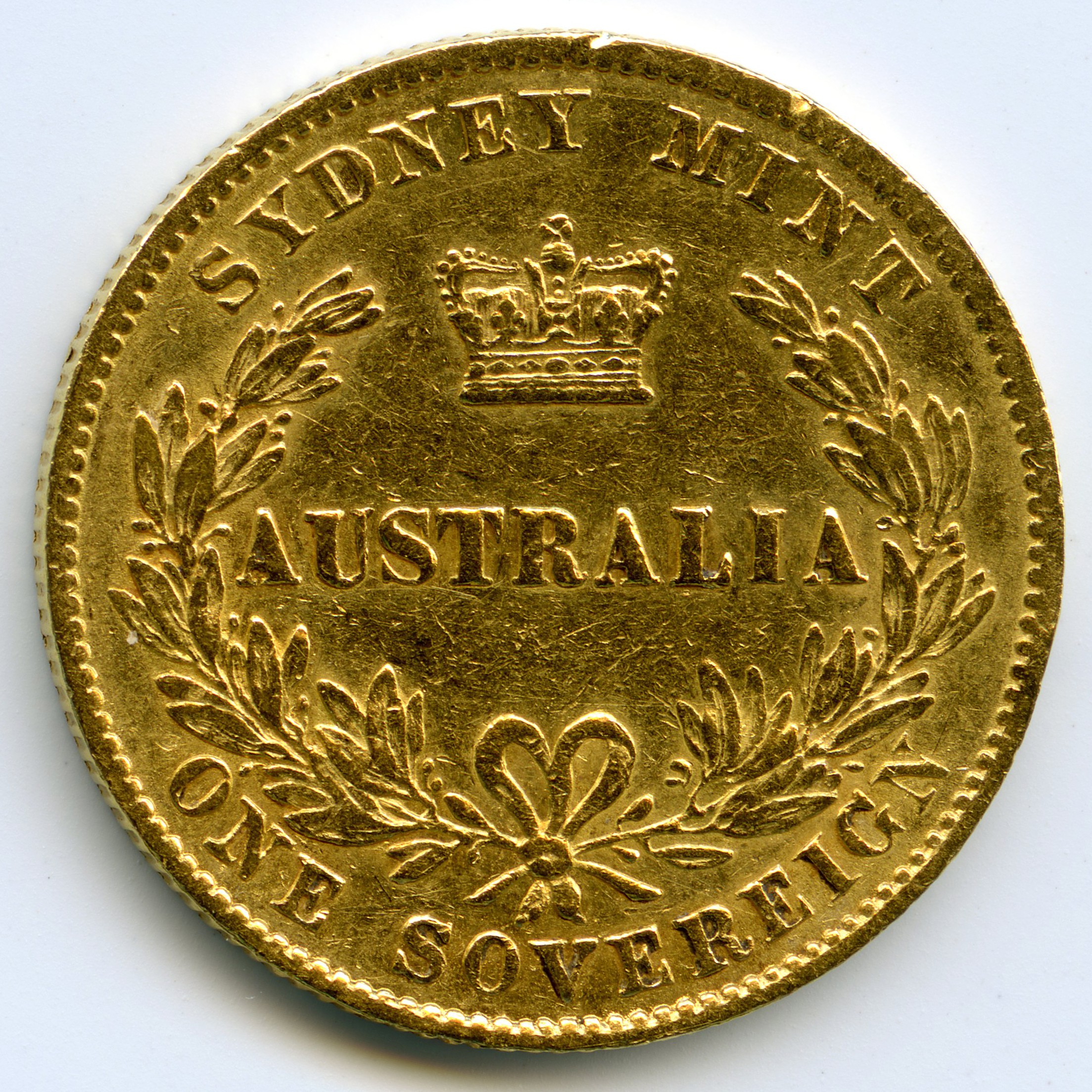 Australie - Souverain - 1870 S revers