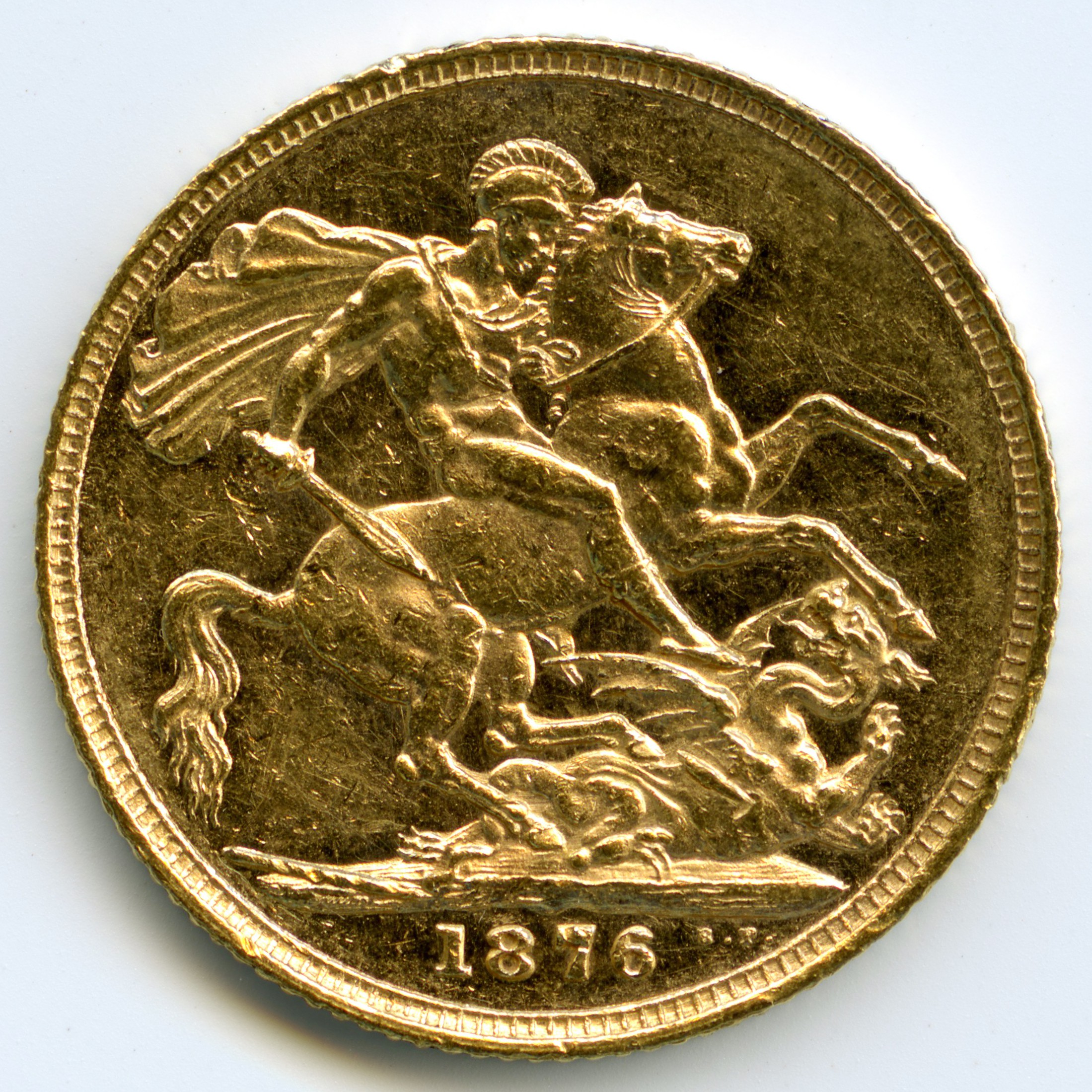 Grande-Bretagne - Souverain - 1876 revers Grande-Bretagne - Souverain - 1876 revers