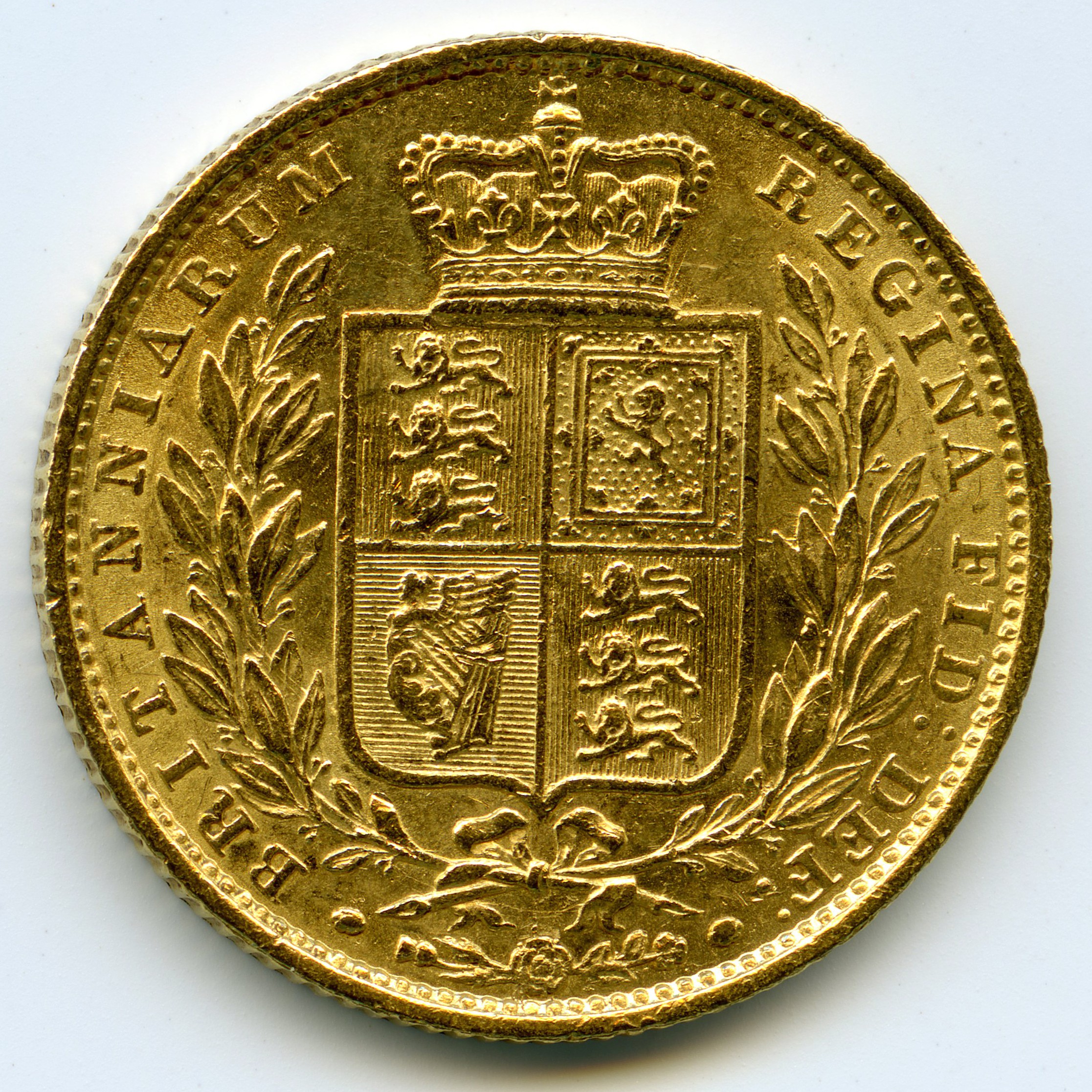 Grande-Bretagne - Souverain - 1852 revers