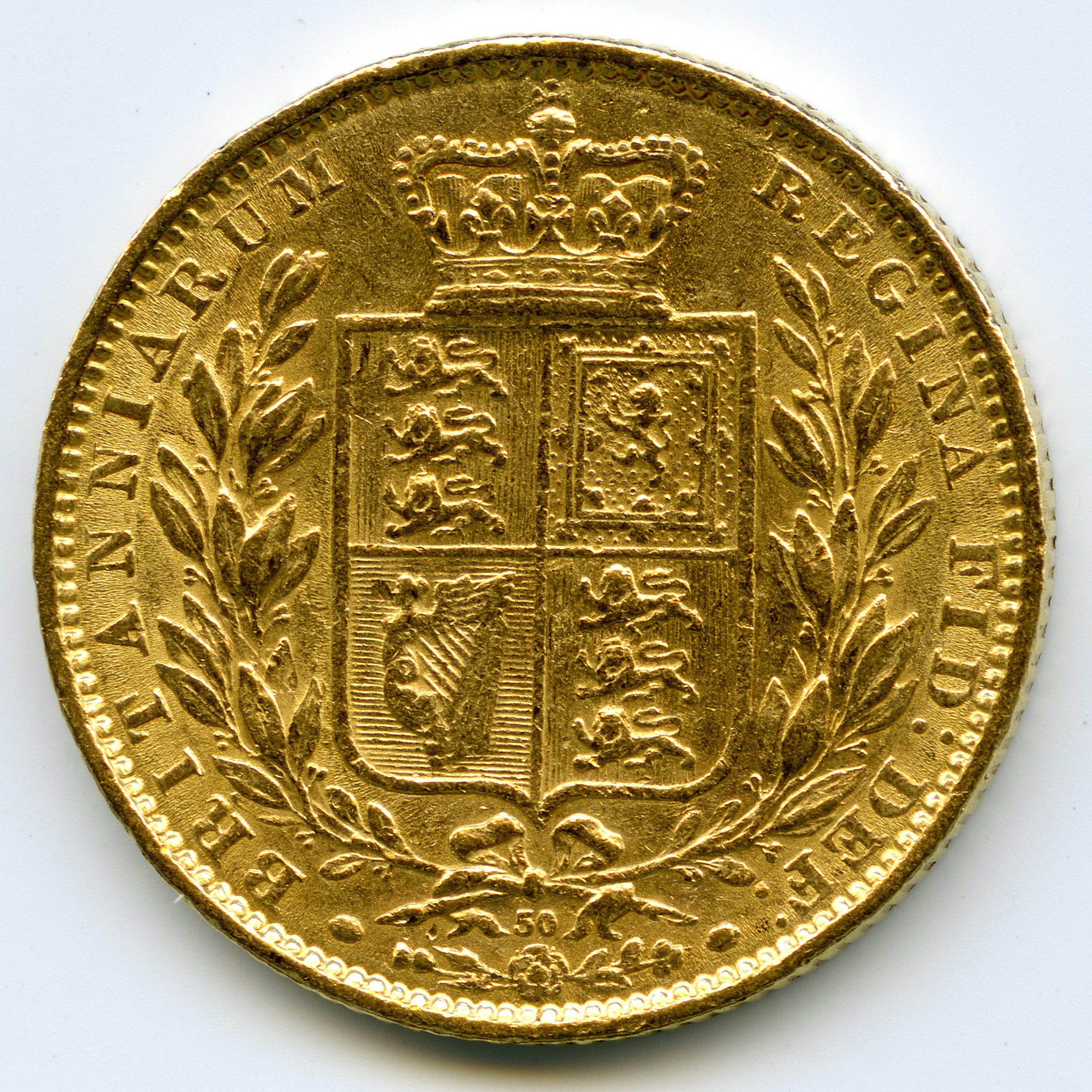 Grande-Bretagne - Souverain - 1864 revers Grande-Bretagne - Souverain - 1864 revers