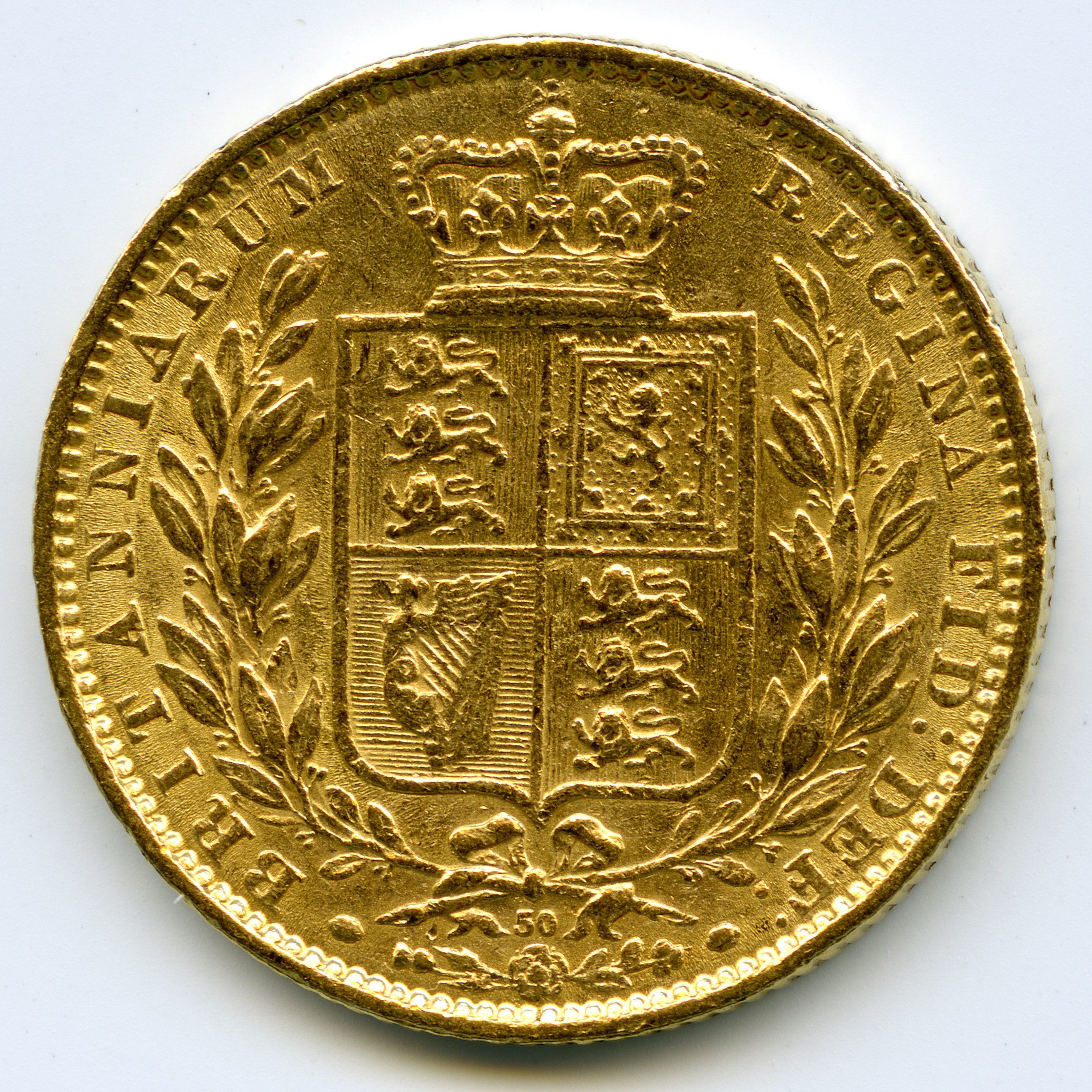 Grande-Bretagne - Souverain - 1864 revers