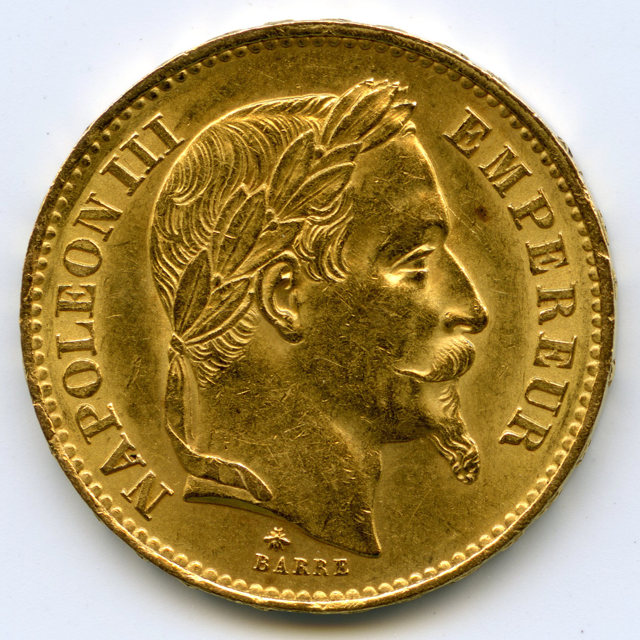 Napoléon III - 20 Francs - 1869 A avers