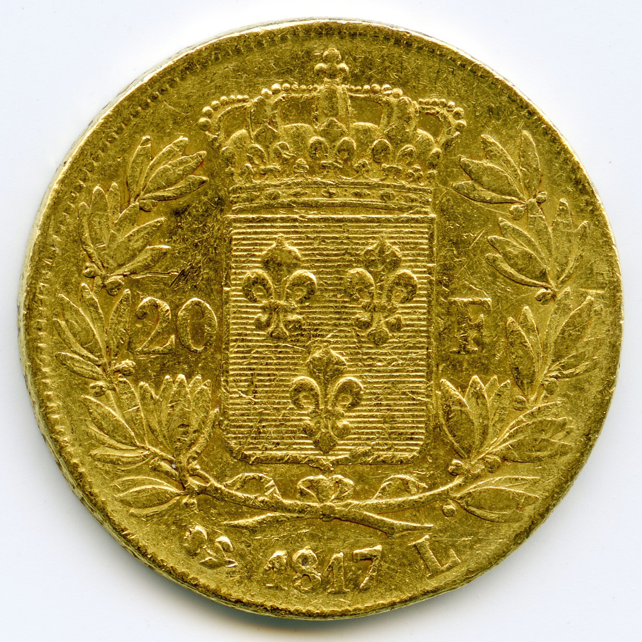 Louis XVIII - 20 Francs - 1817 L revers