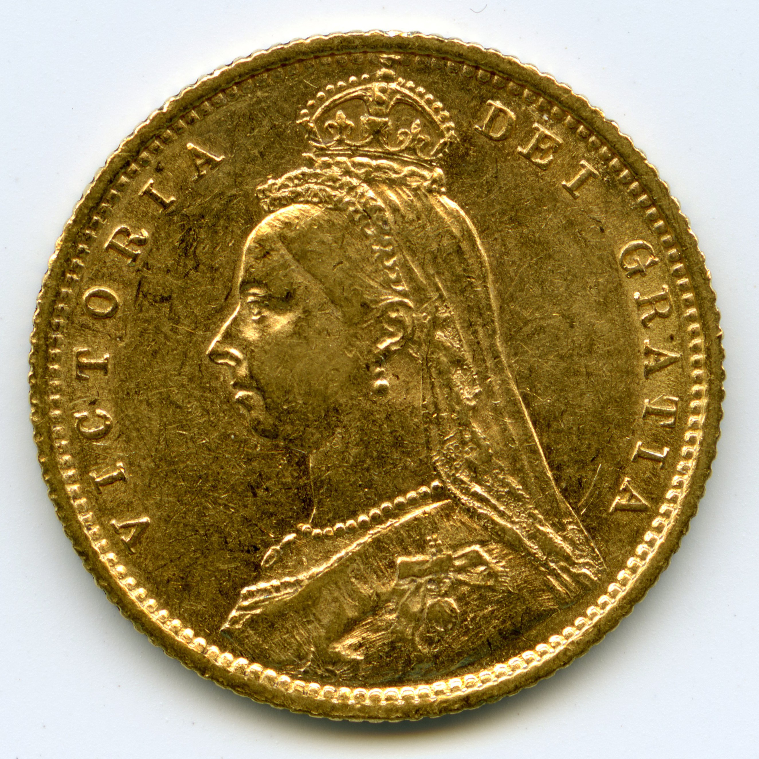 Grande-Bretagne - 1/2 Souverain - 1892 avers