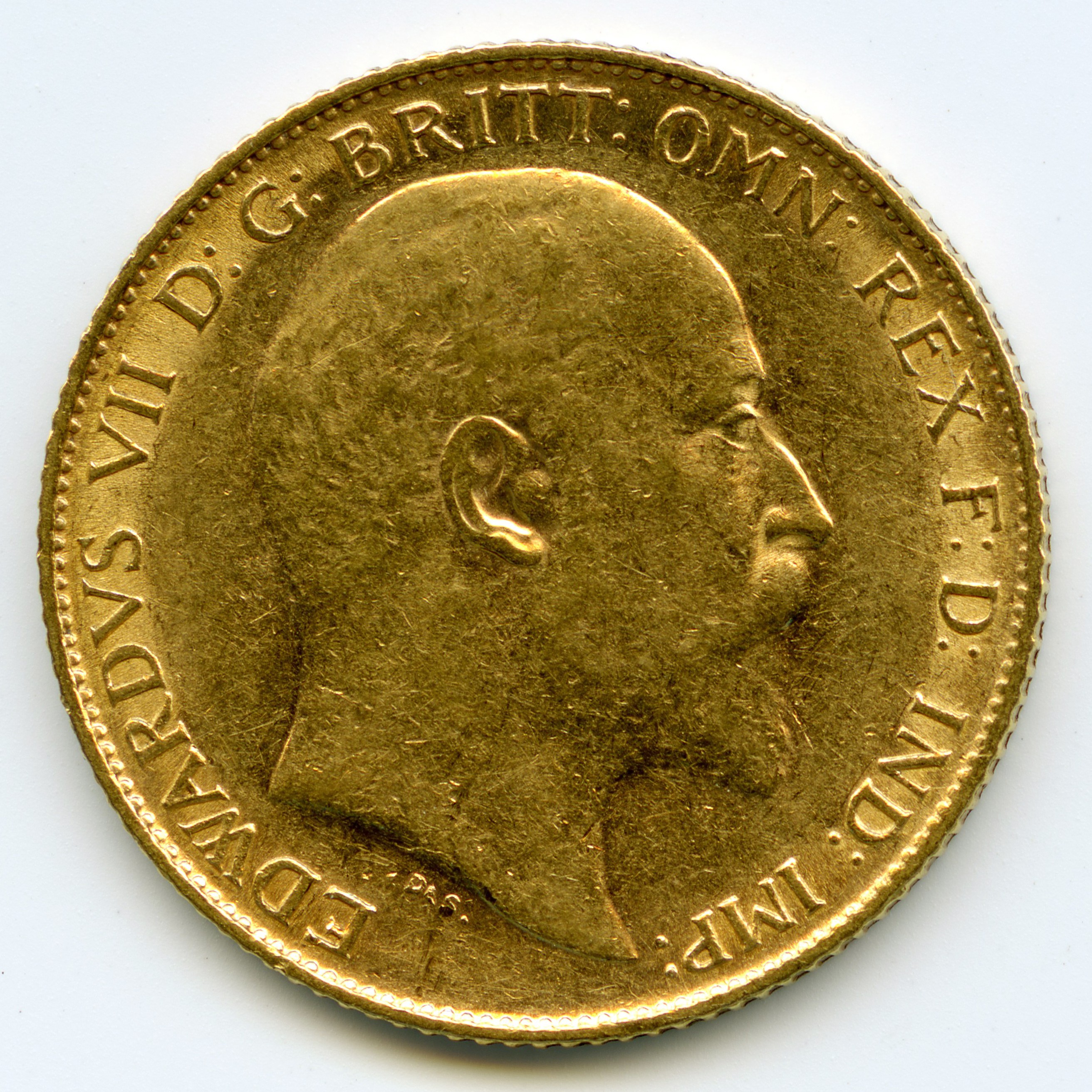 Grande-Bretagne - 1/2 Souverain - 1907 avers Grande-Bretagne - 1/2 Souverain - 1907 avers