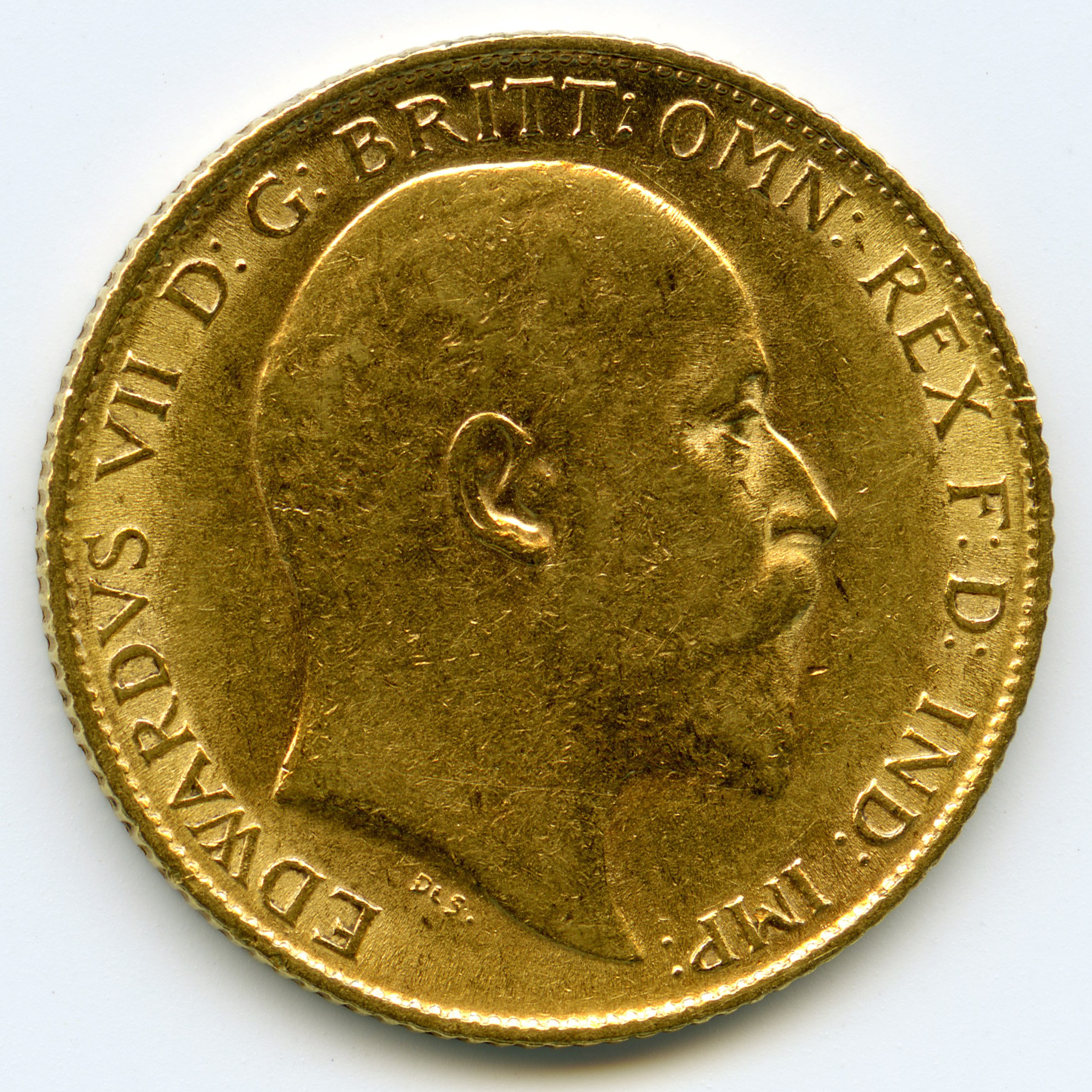 Grande-Bretagne - 1/2 Souverain - 1908 avers Grande-Bretagne - 1/2 Souverain - 1908 avers