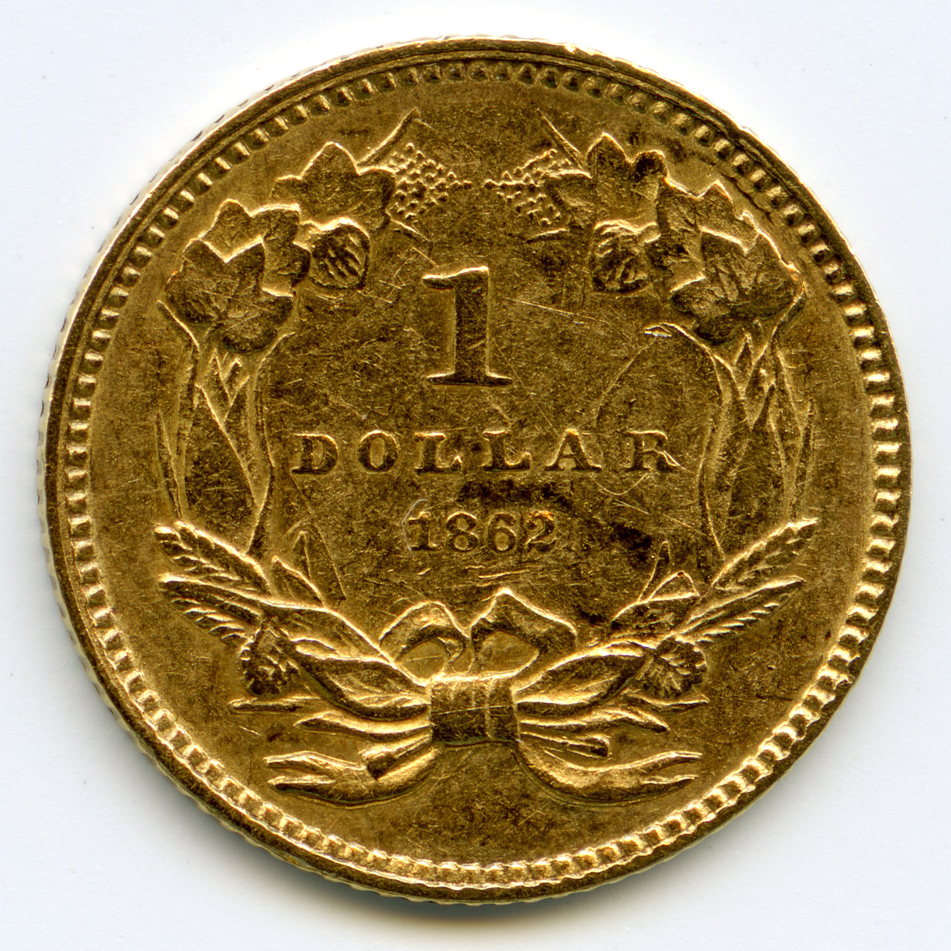 USA - 1 Dollar - 1862 revers