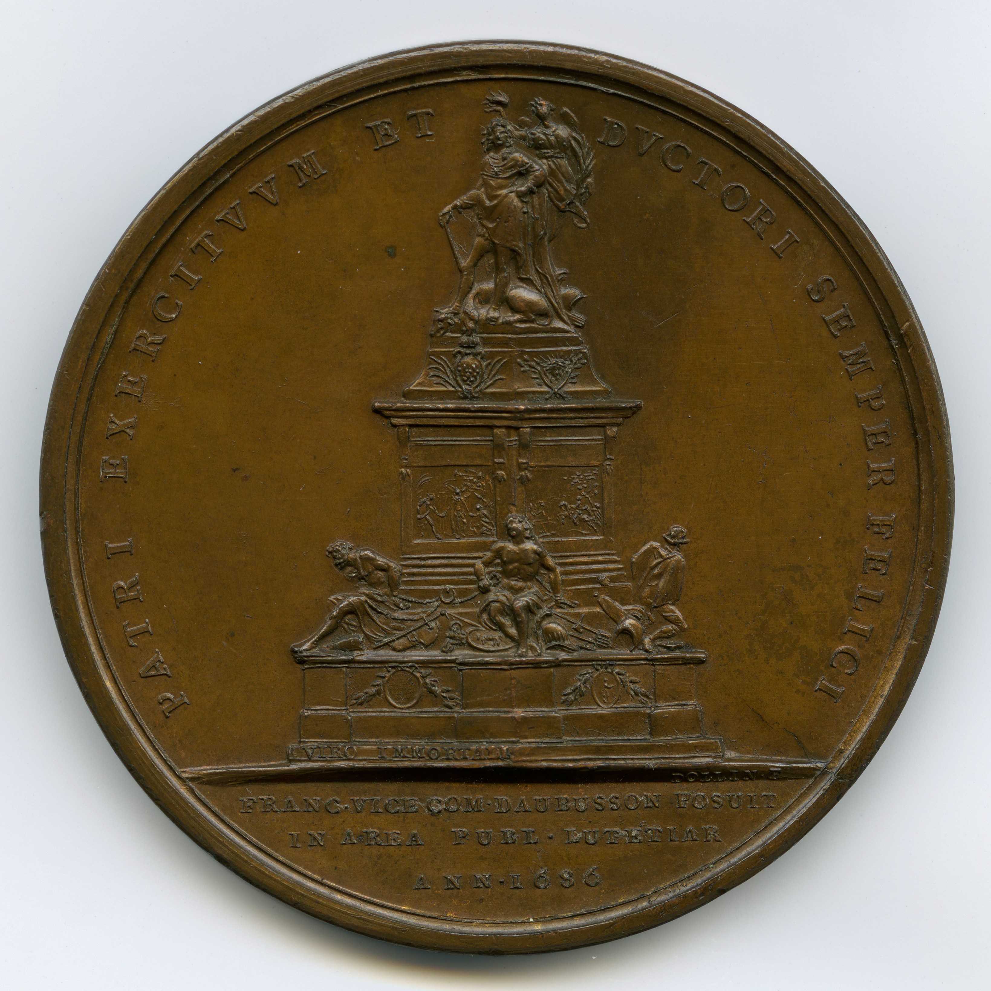 Louis XIV - Médaille en cuivre - 1686 revers Louis XIV - Médaille en cuivre - 1686 revers
