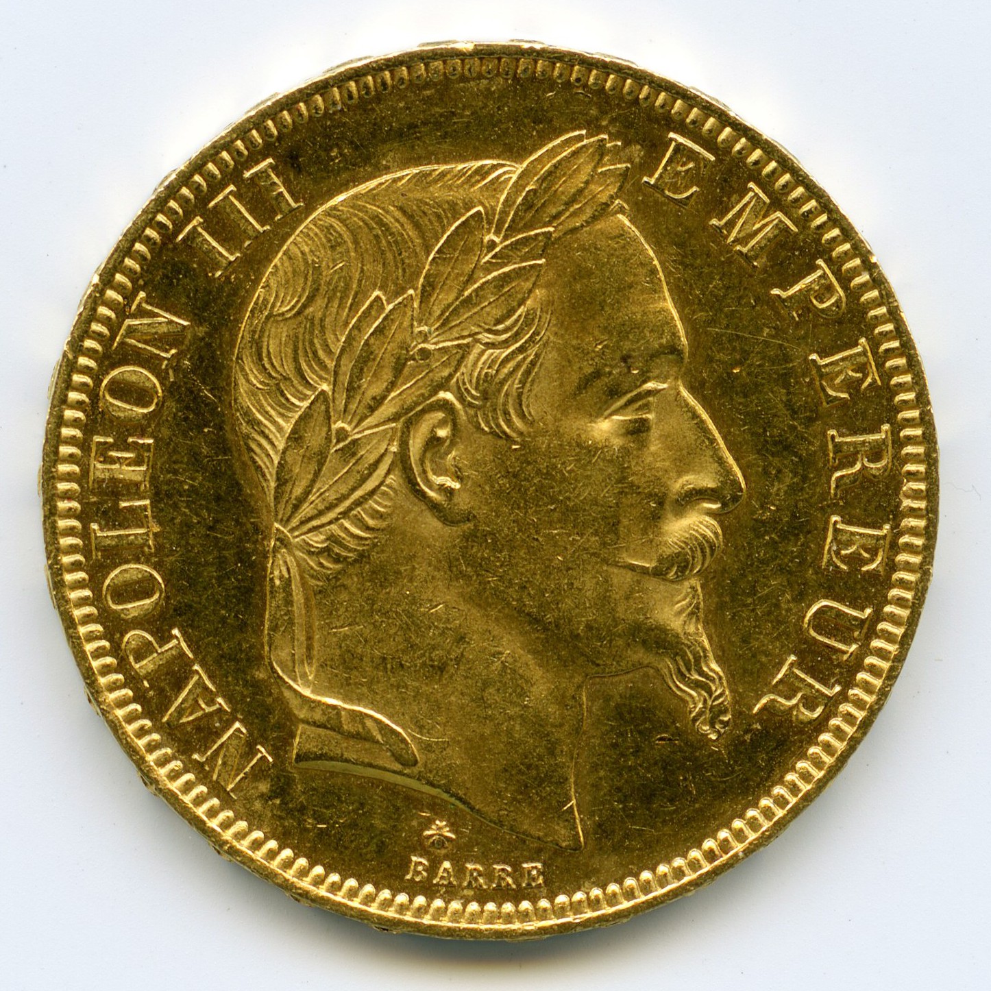 Napoléon III - 50 Francs - 1866 A avers