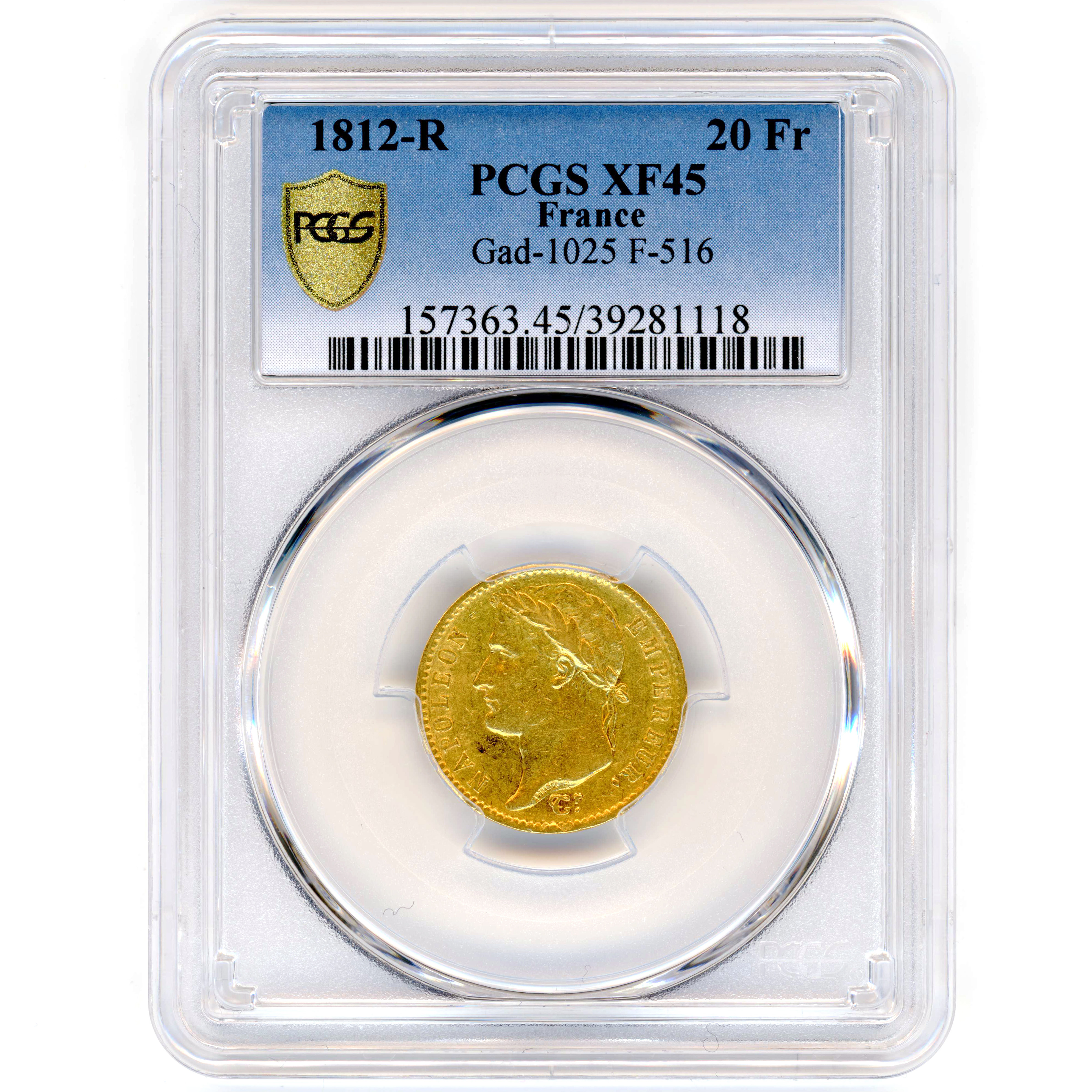 Napoléon Ier - 20 Francs - 1812 R avers Napoléon Ier - 20 Francs - 1812 R avers