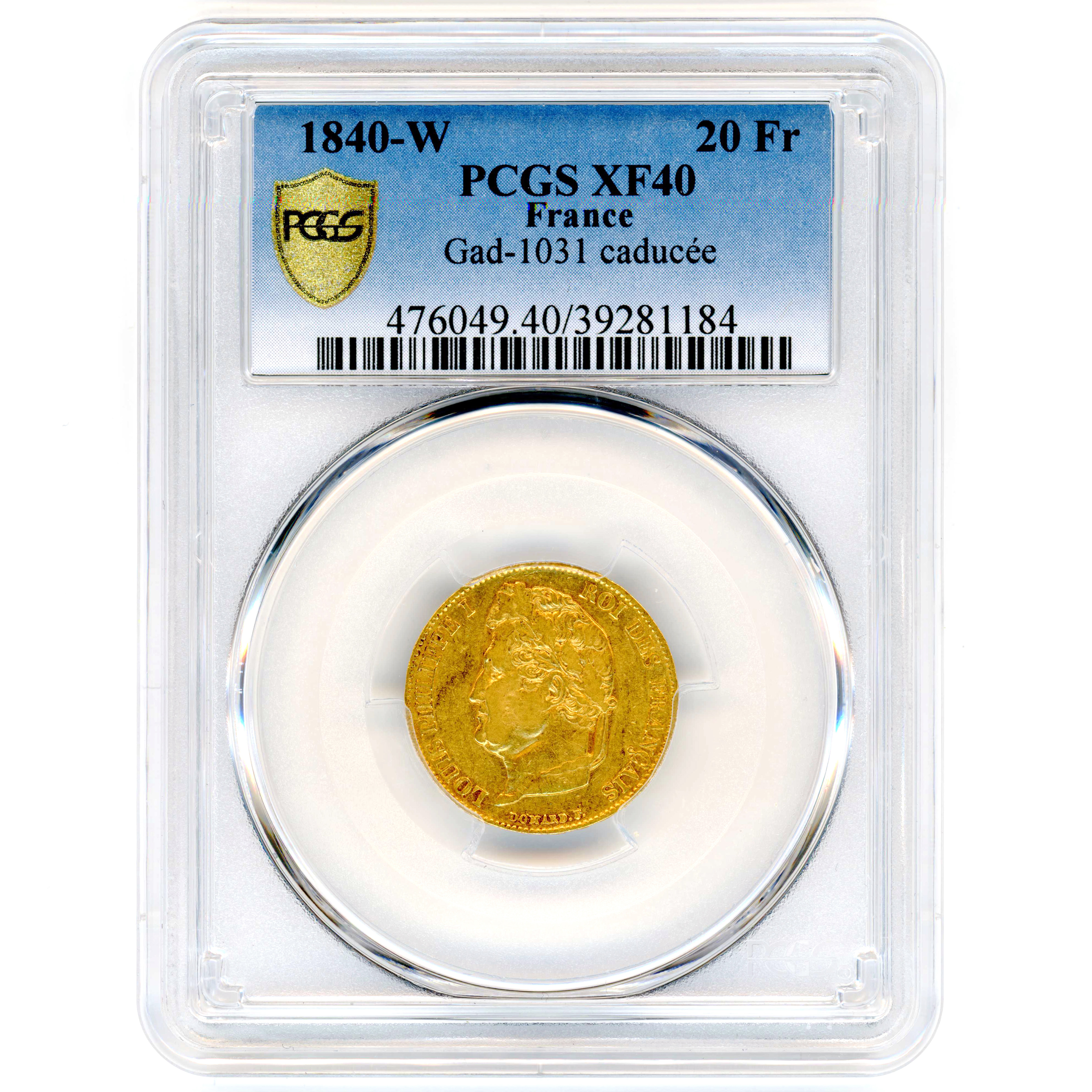 Louis-Philippe Ier - 20 Francs - 1840 W avers Louis-Philippe Ier - 20 Francs - 1840 W avers