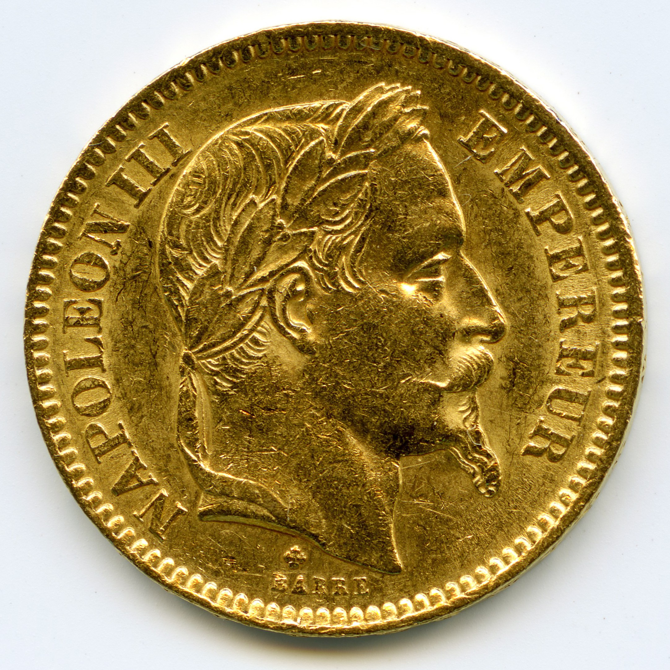 Napoléon III - 20 Francs - 1862 BB avers