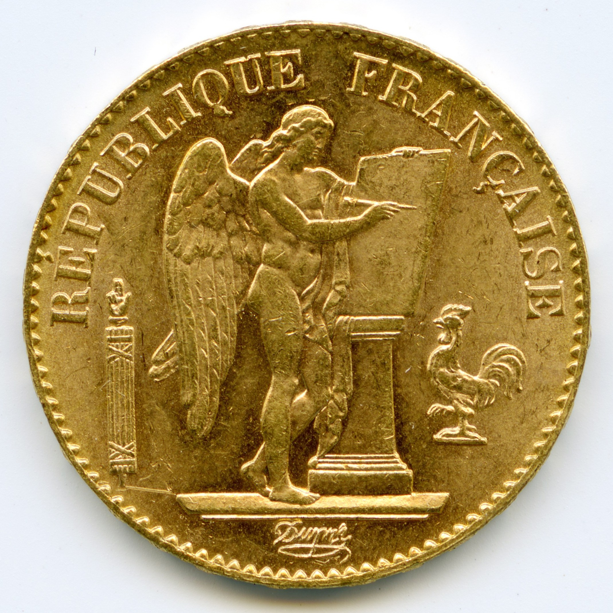 20 Francs - Génie - 1895 A avers