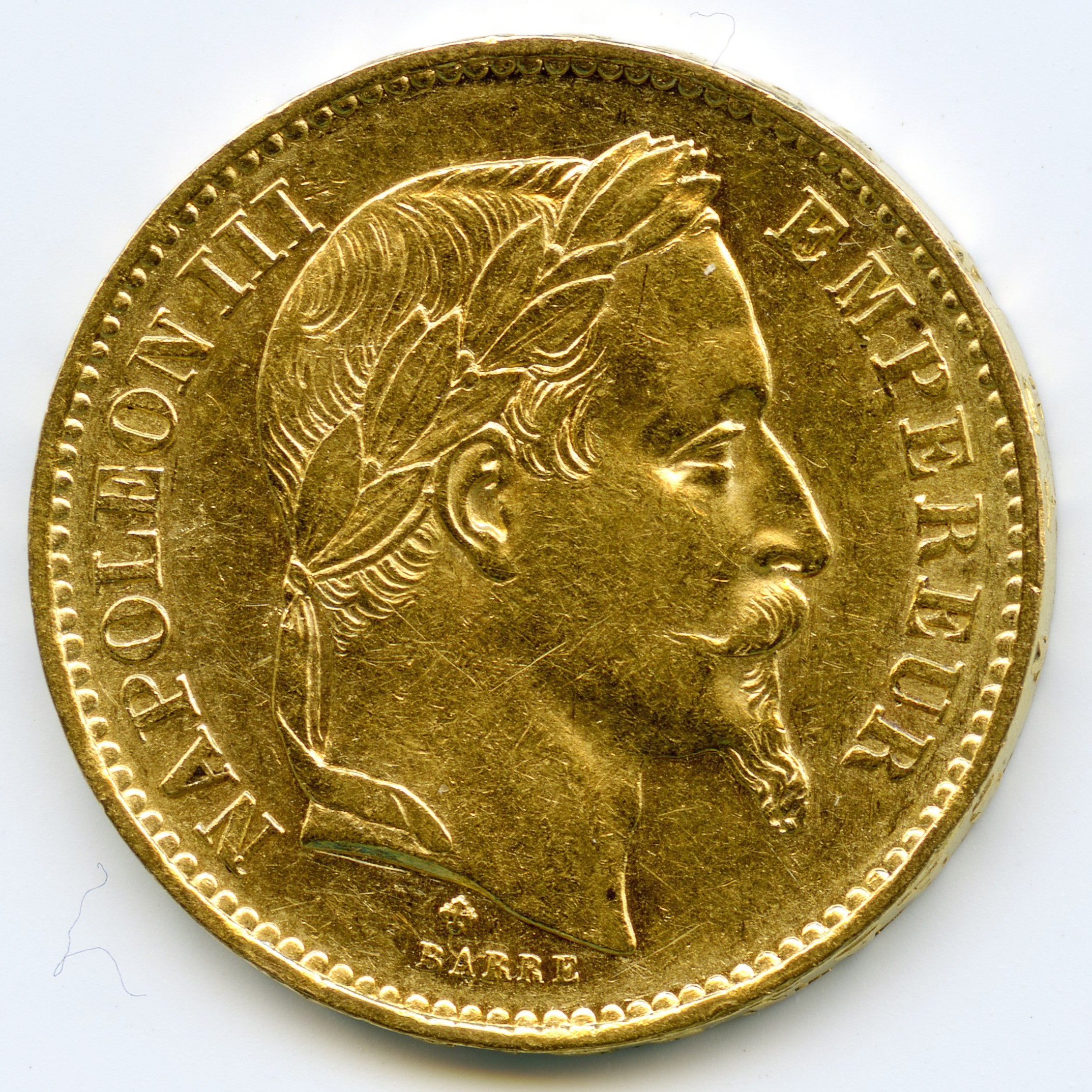 Napoléon III - 20 Francs - 1869 BB avers