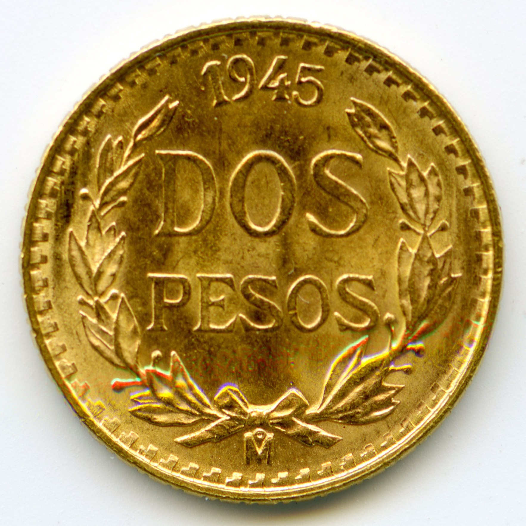 Mexique - 2 Pesos - 1945 revers