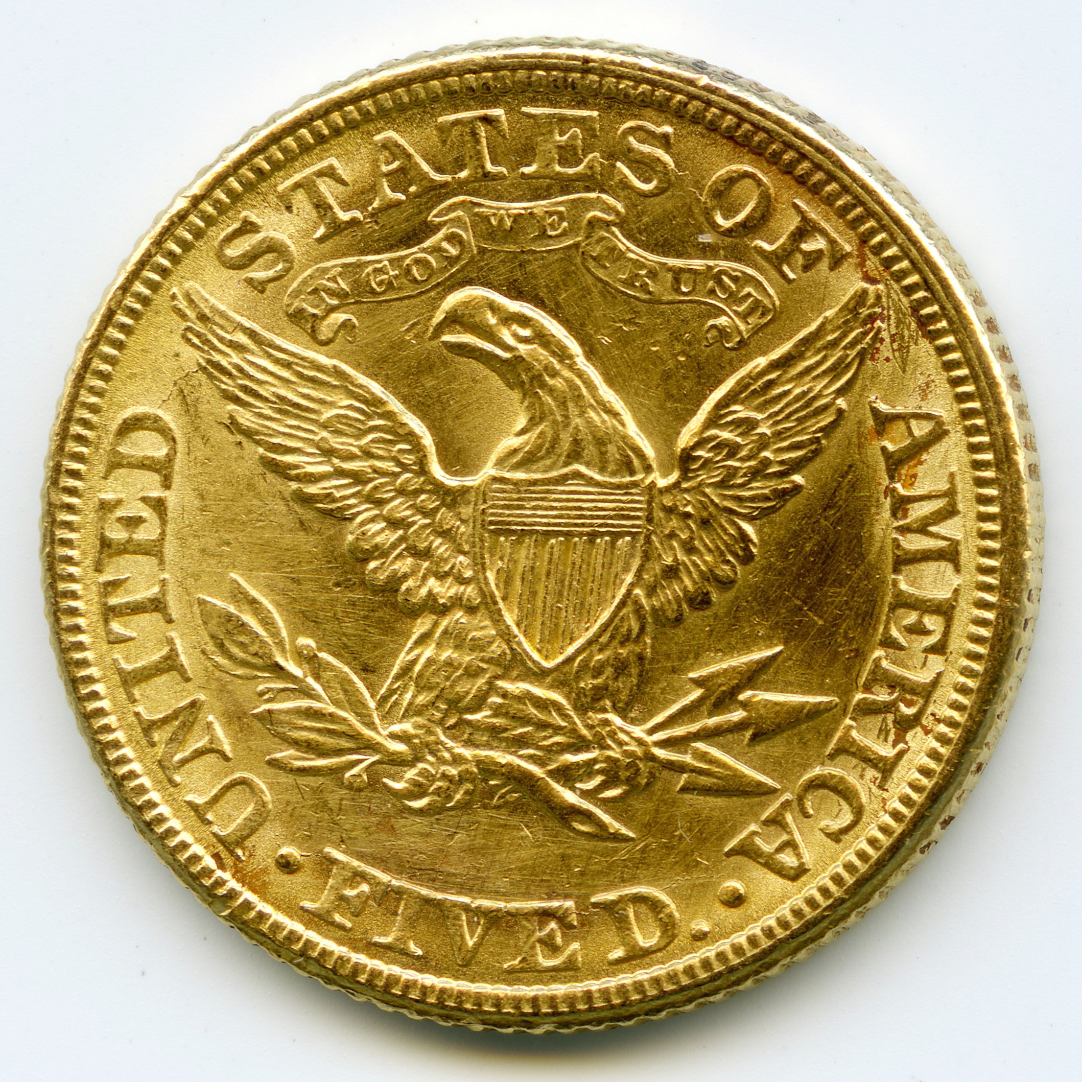 USA - 5 Dollars - 1881 revers