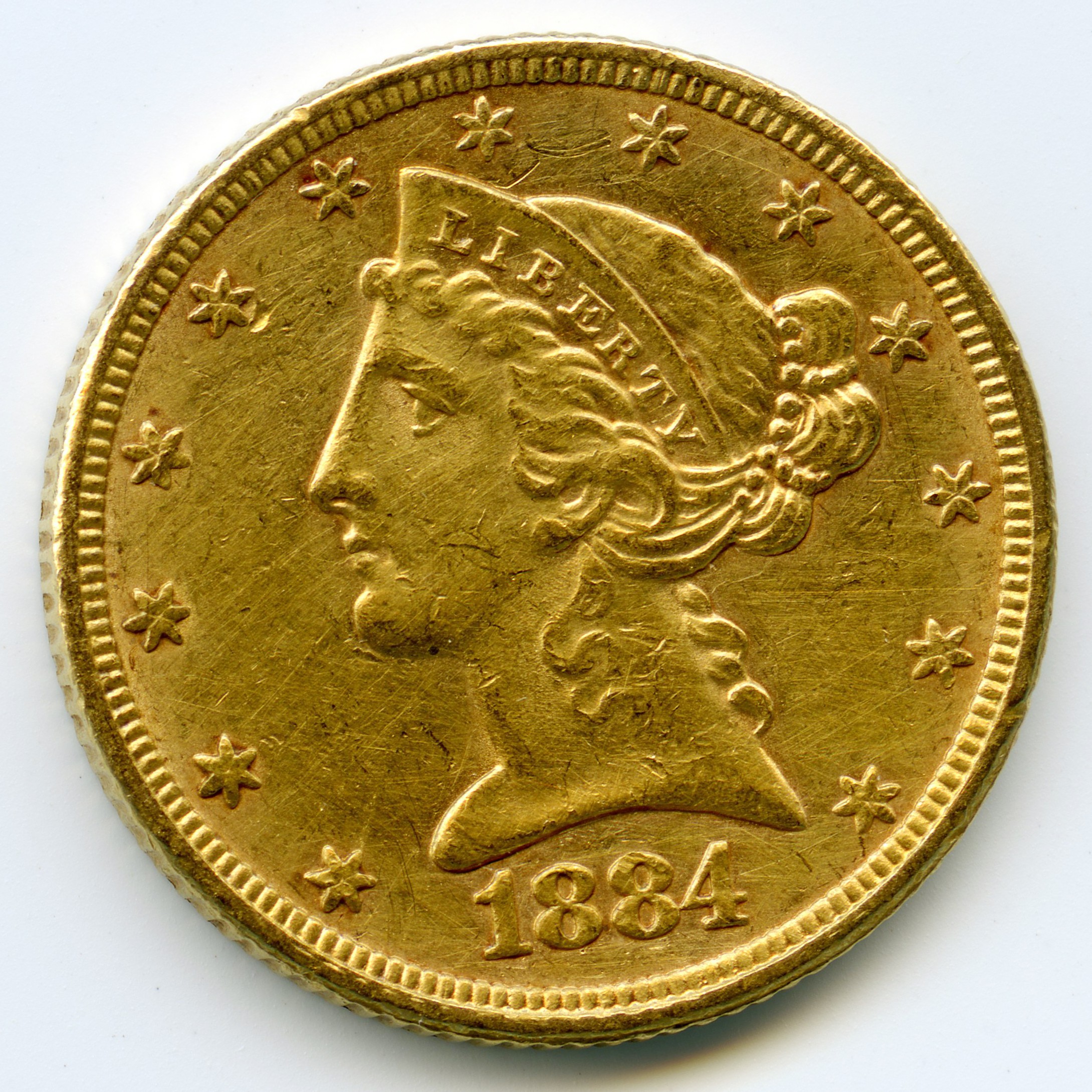 USA - 5 Dollars - 1884 avers