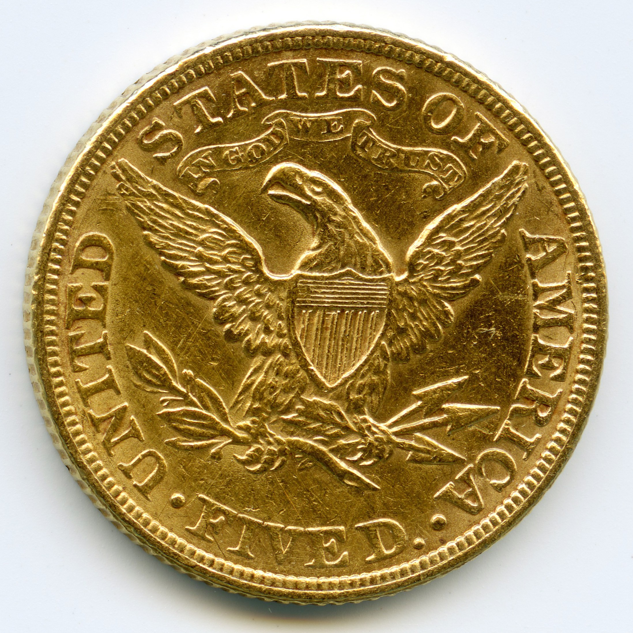 USA - 5 Dollars - 1884 revers