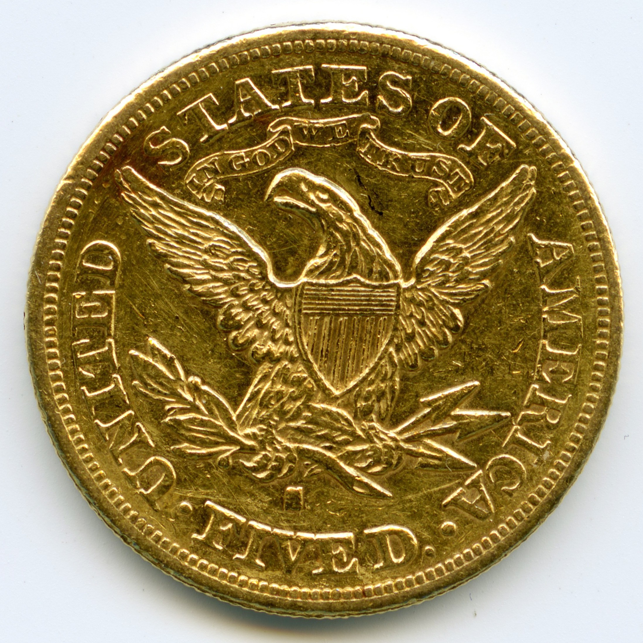 USA - 5 Dollars - 1880 S revers