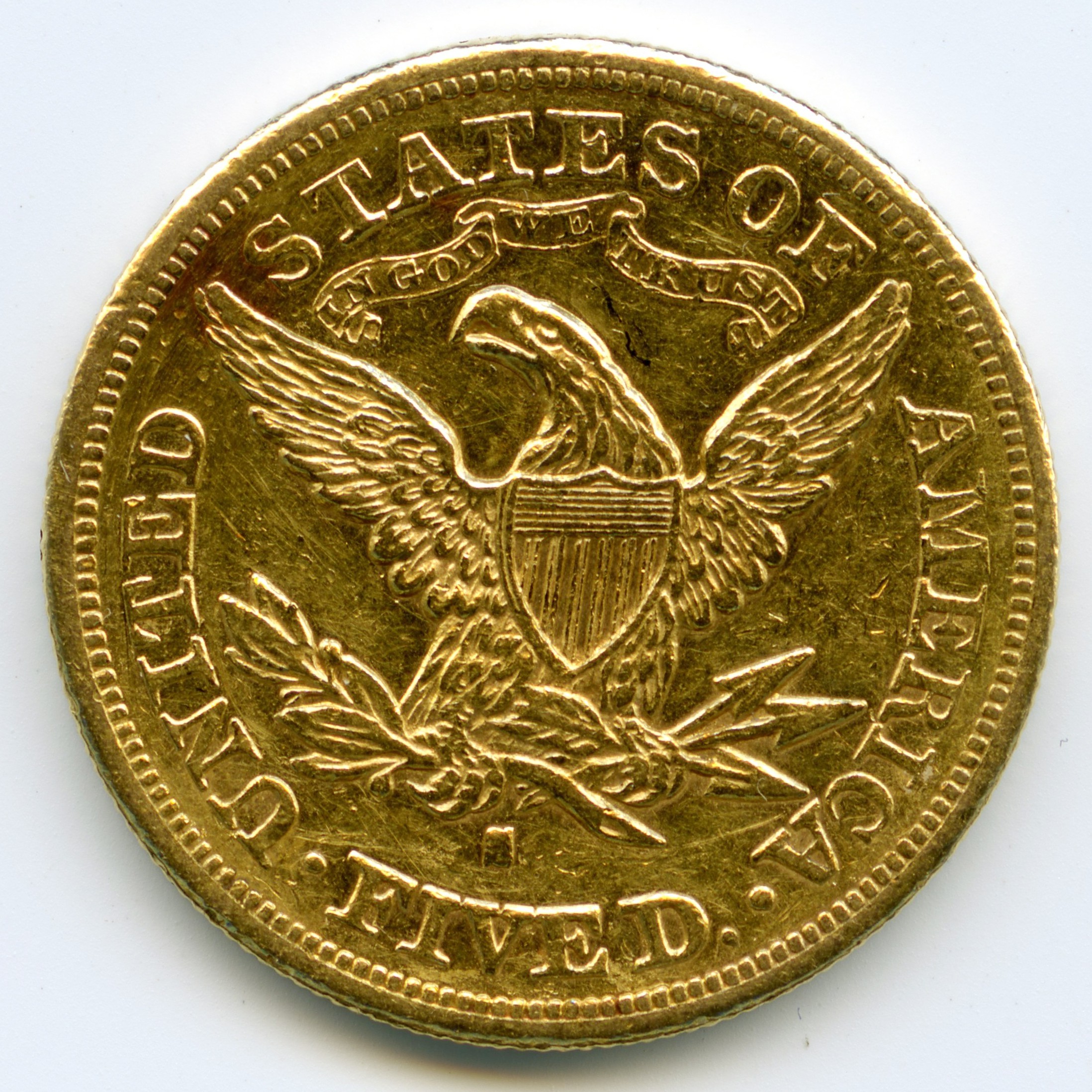 USA - 5 Dollars - 1880 S revers USA - 5 Dollars - 1880 S revers