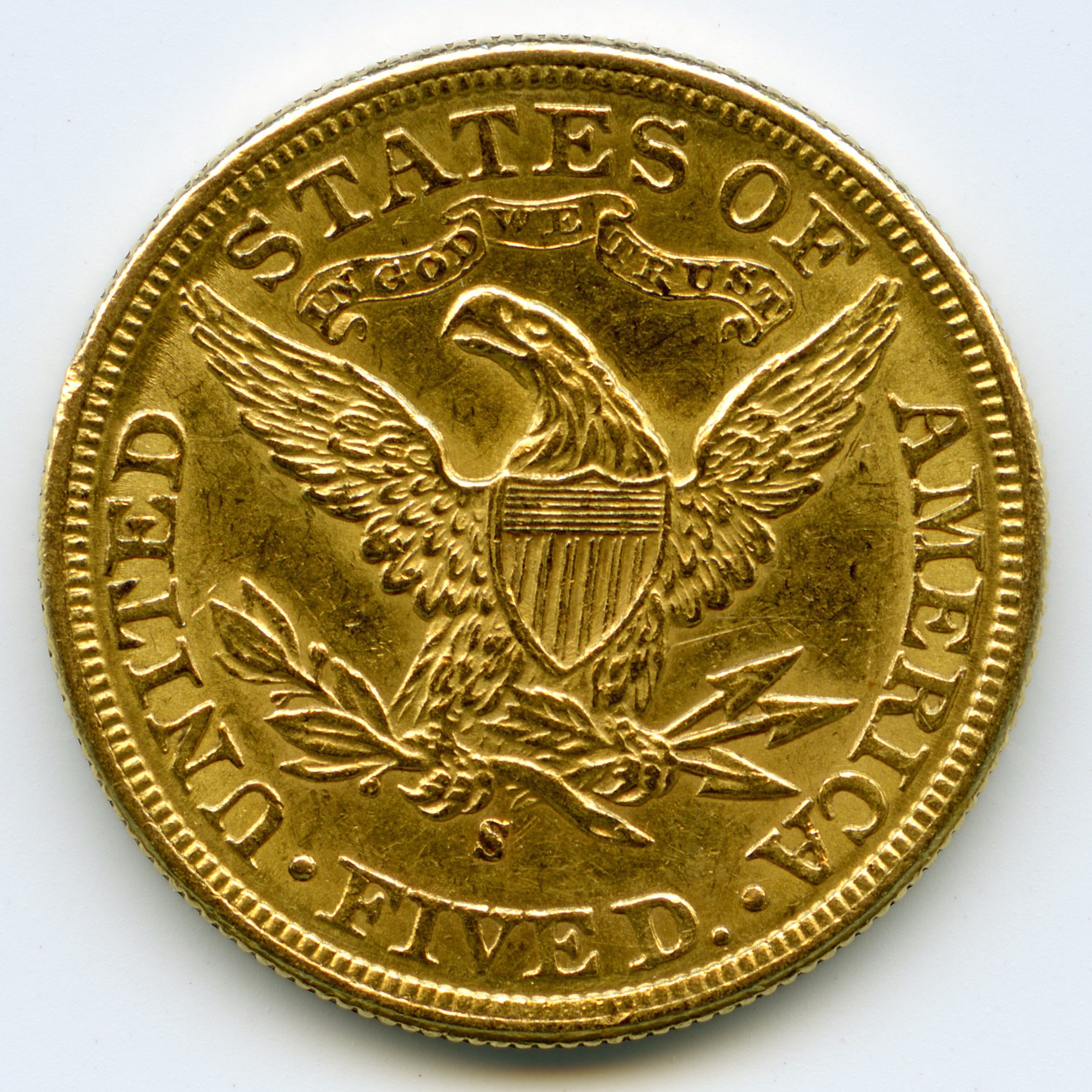 USA - 5 Dollars - 1898 S revers USA - 5 Dollars - 1898 S revers