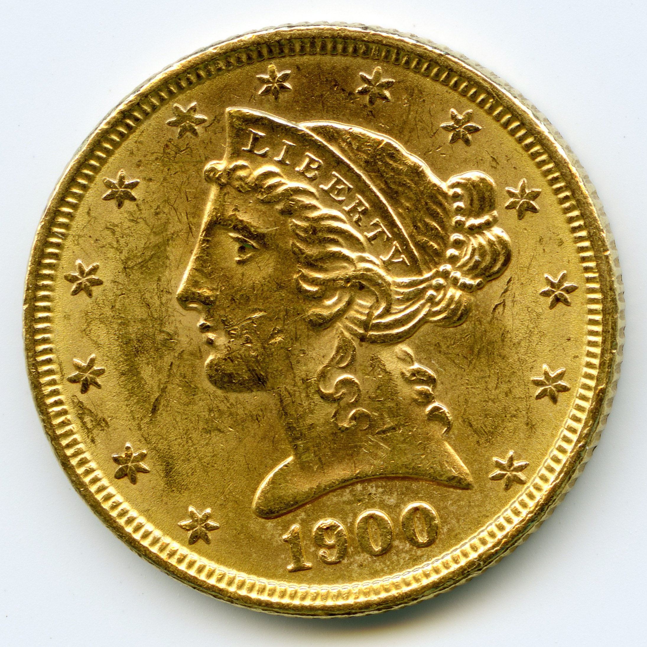 USA - 5 Dollars - 1900 avers USA - 5 Dollars - 1900 avers