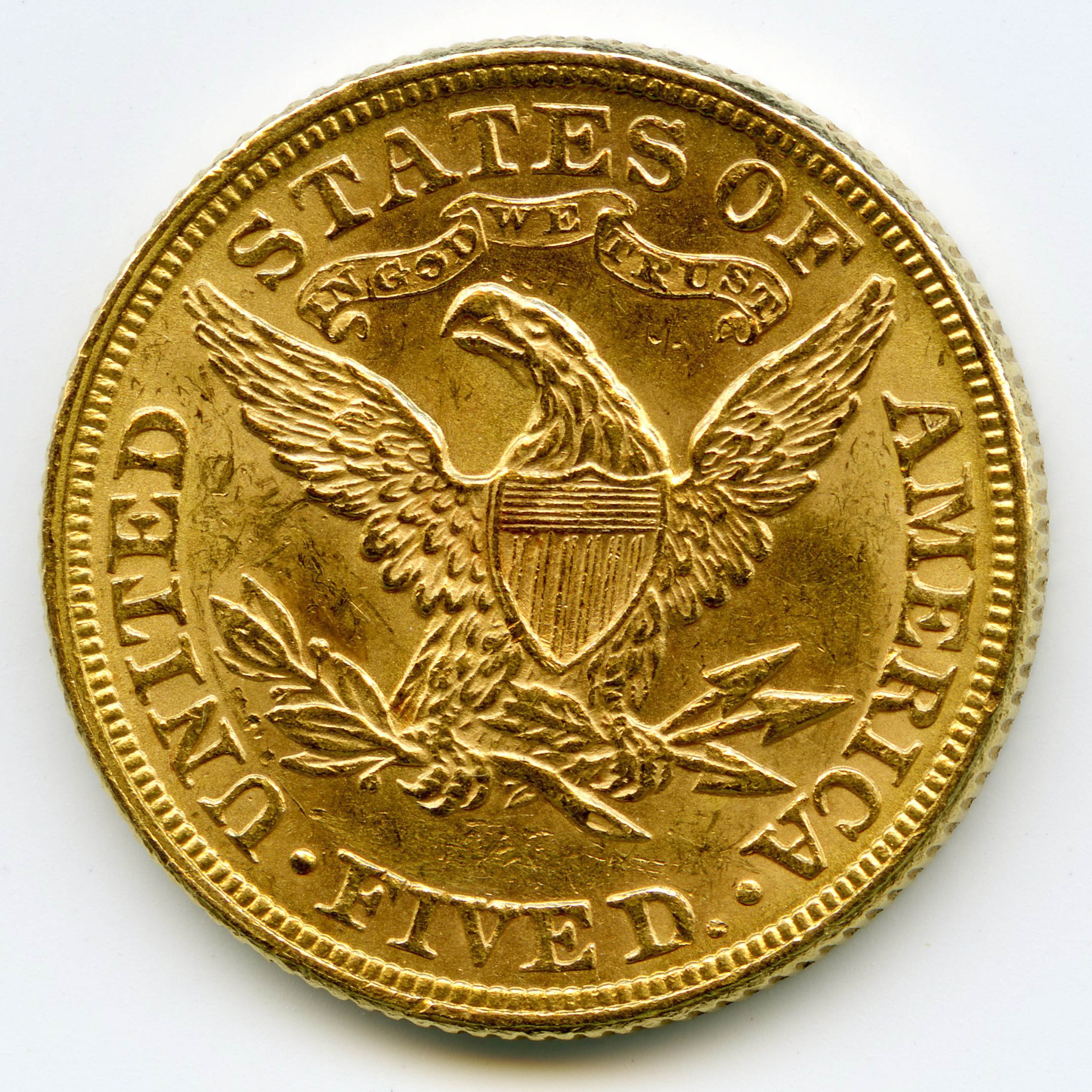 USA - 5 Dollars - 1897 revers