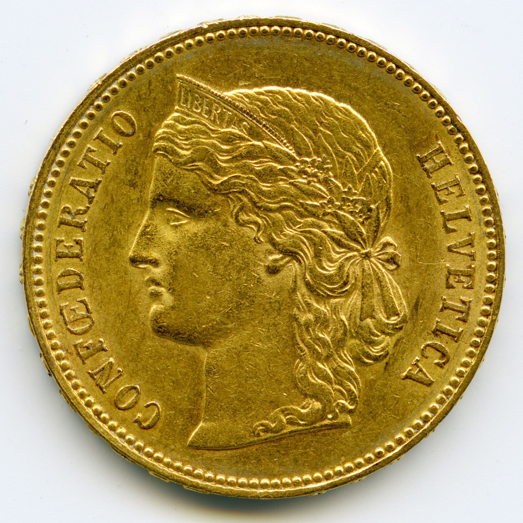 Suisse - 20 Francs - 1896 B avers