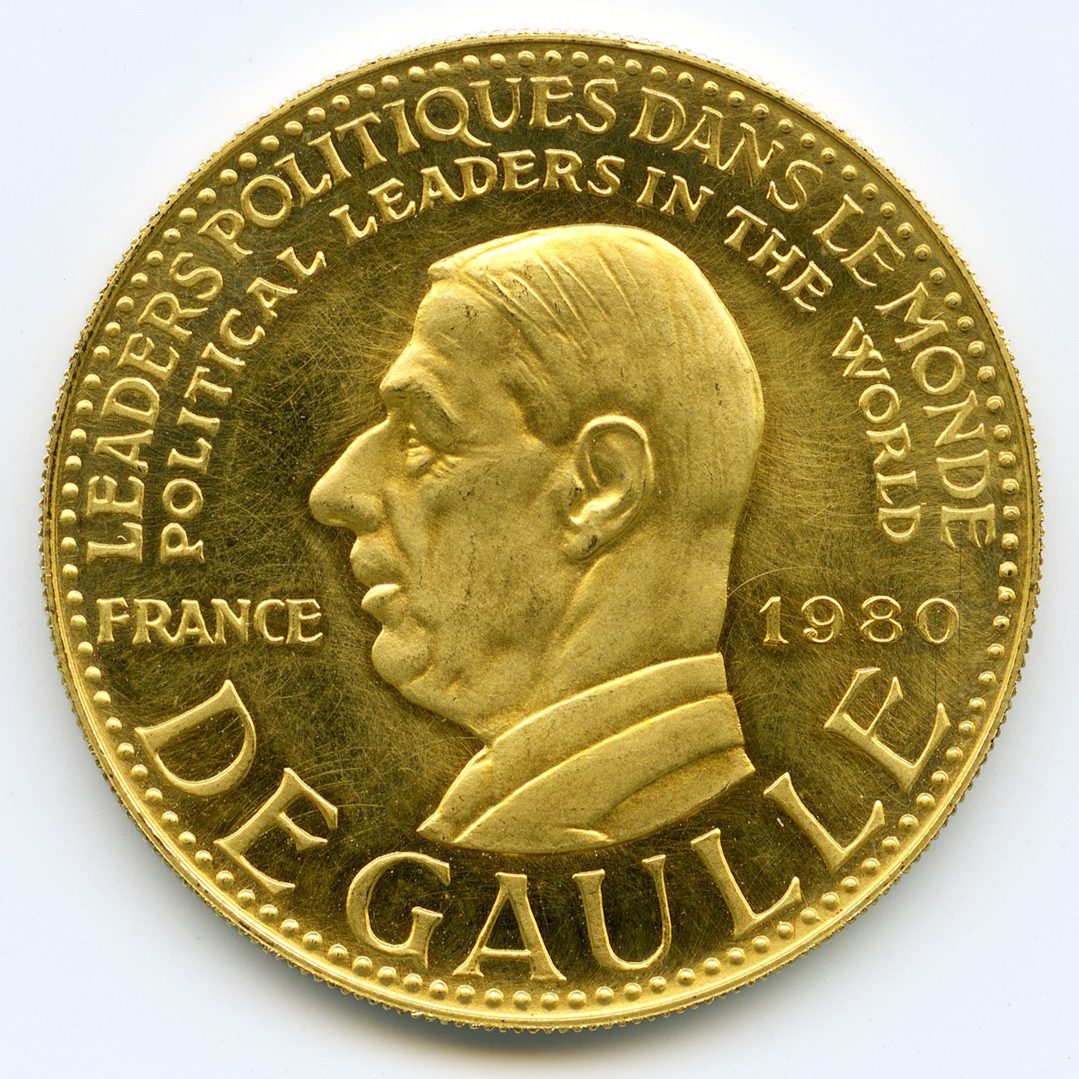France - Médaille Charles De Gaulle avers