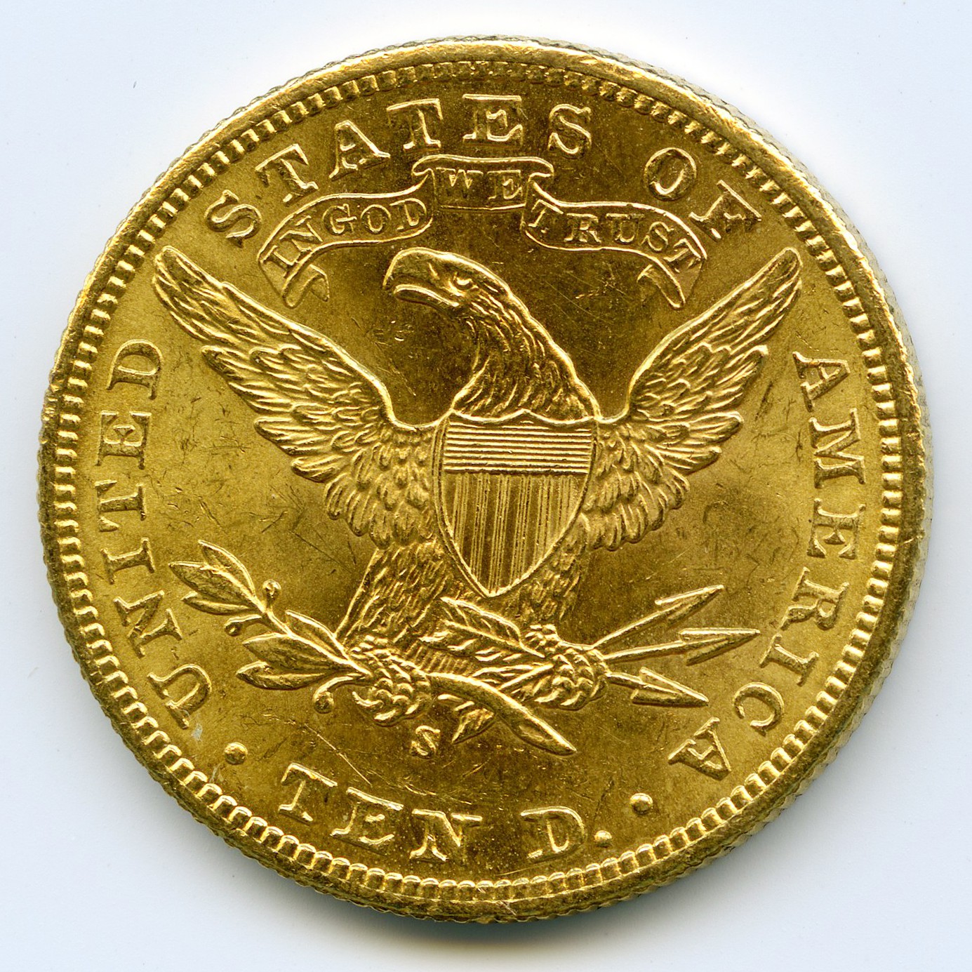 USA - 10 Dollars - 1901 S revers