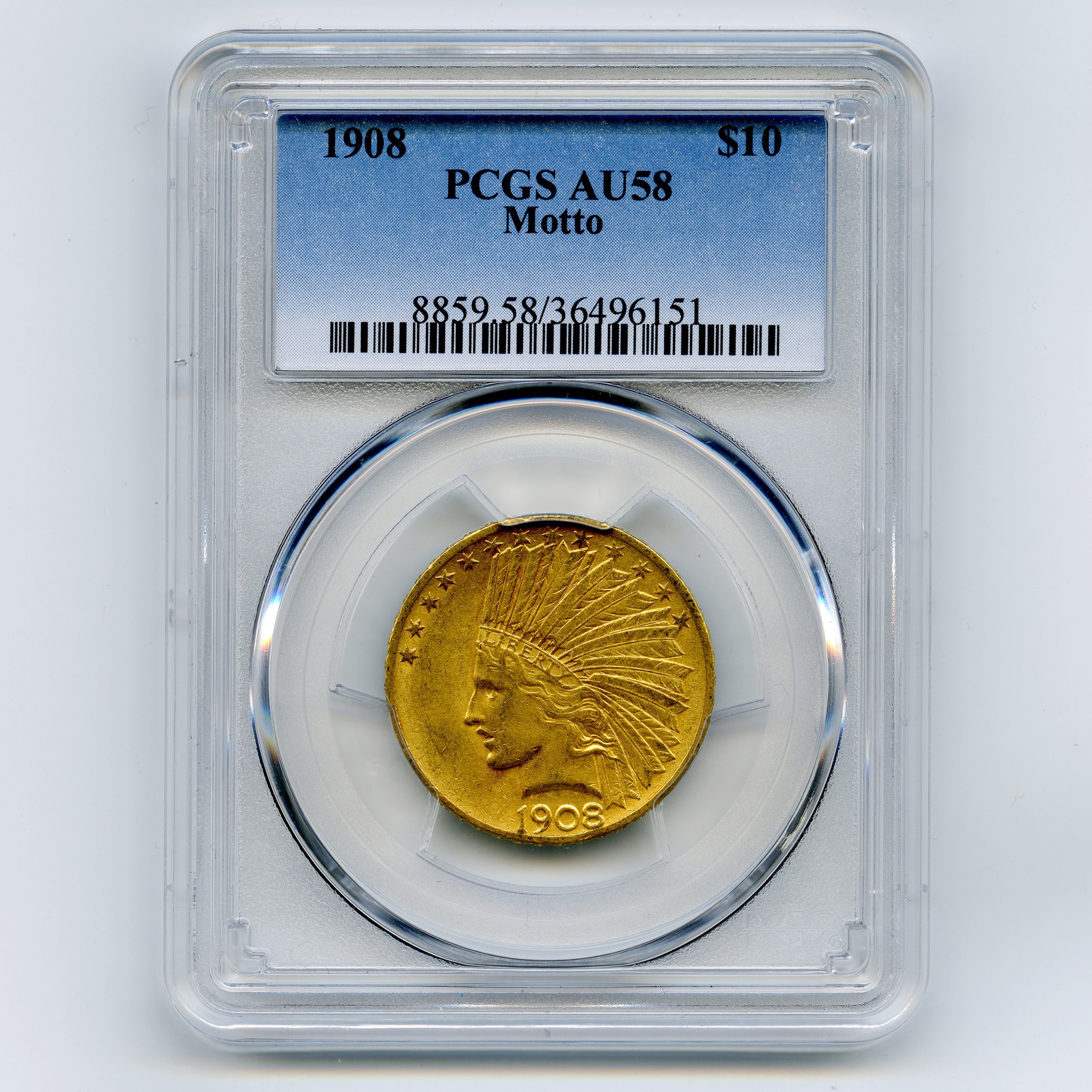 USA - 10 Dollars - 1908 avers