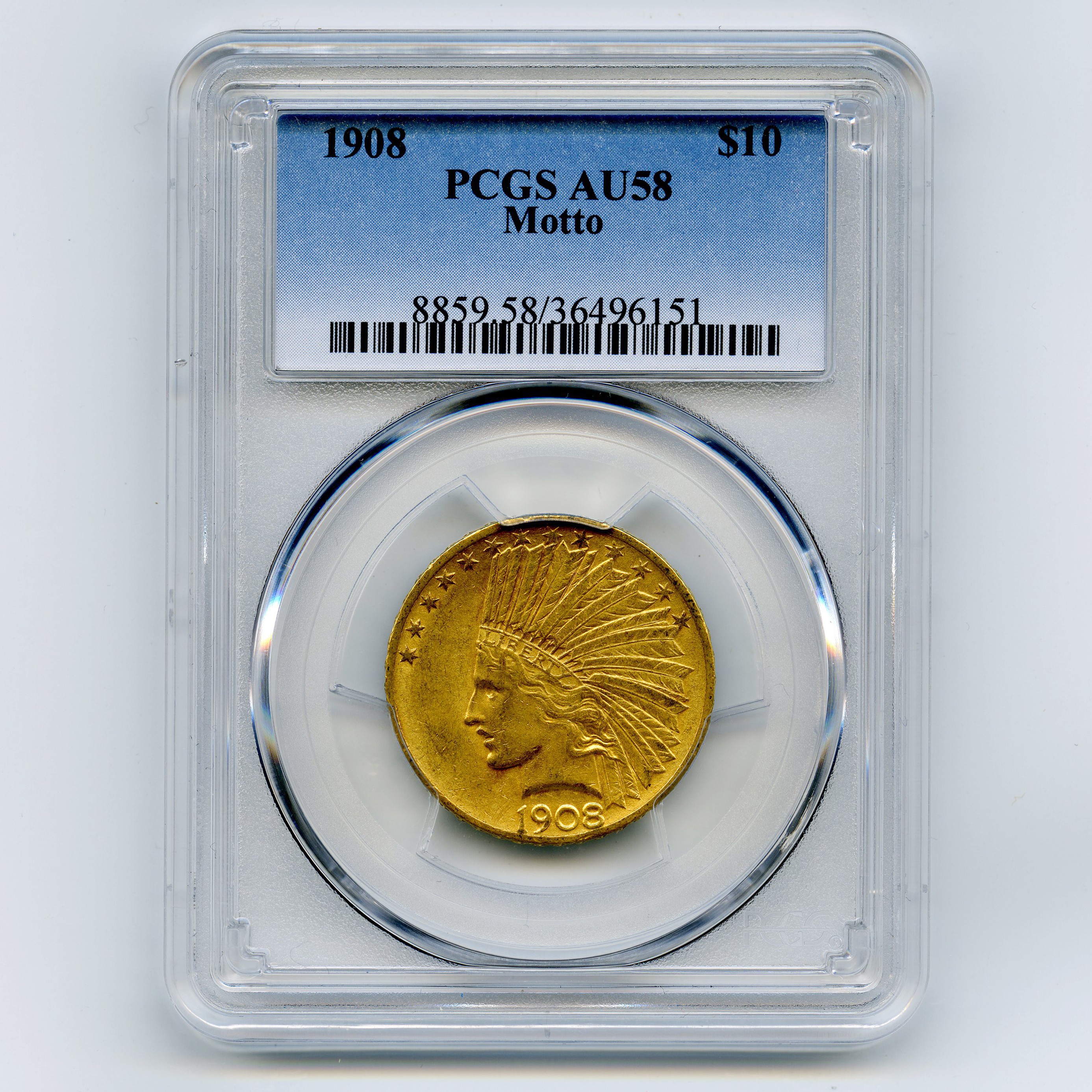 USA - 10 Dollars - 1908 avers USA - 10 Dollars - 1908 avers