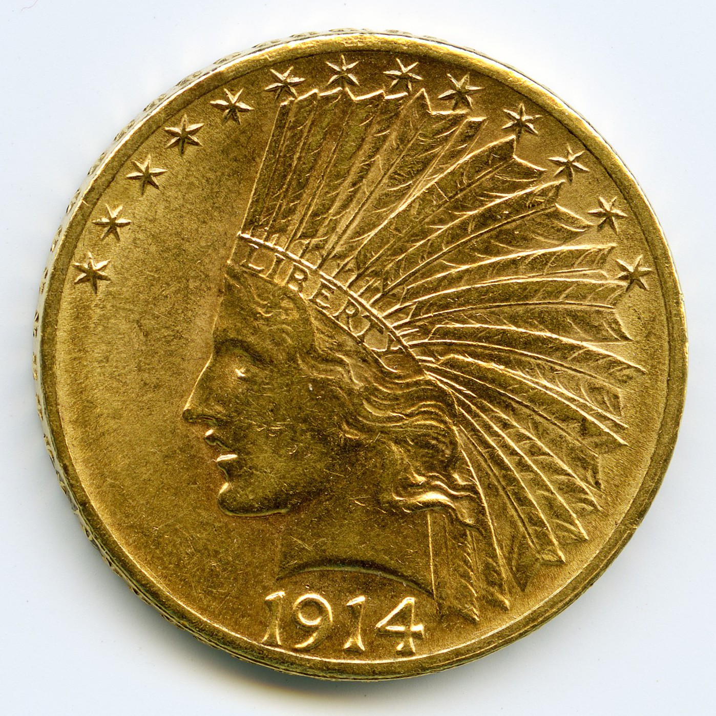 USA - 10 Dollars - 1914 D avers USA - 10 Dollars - 1914 D avers