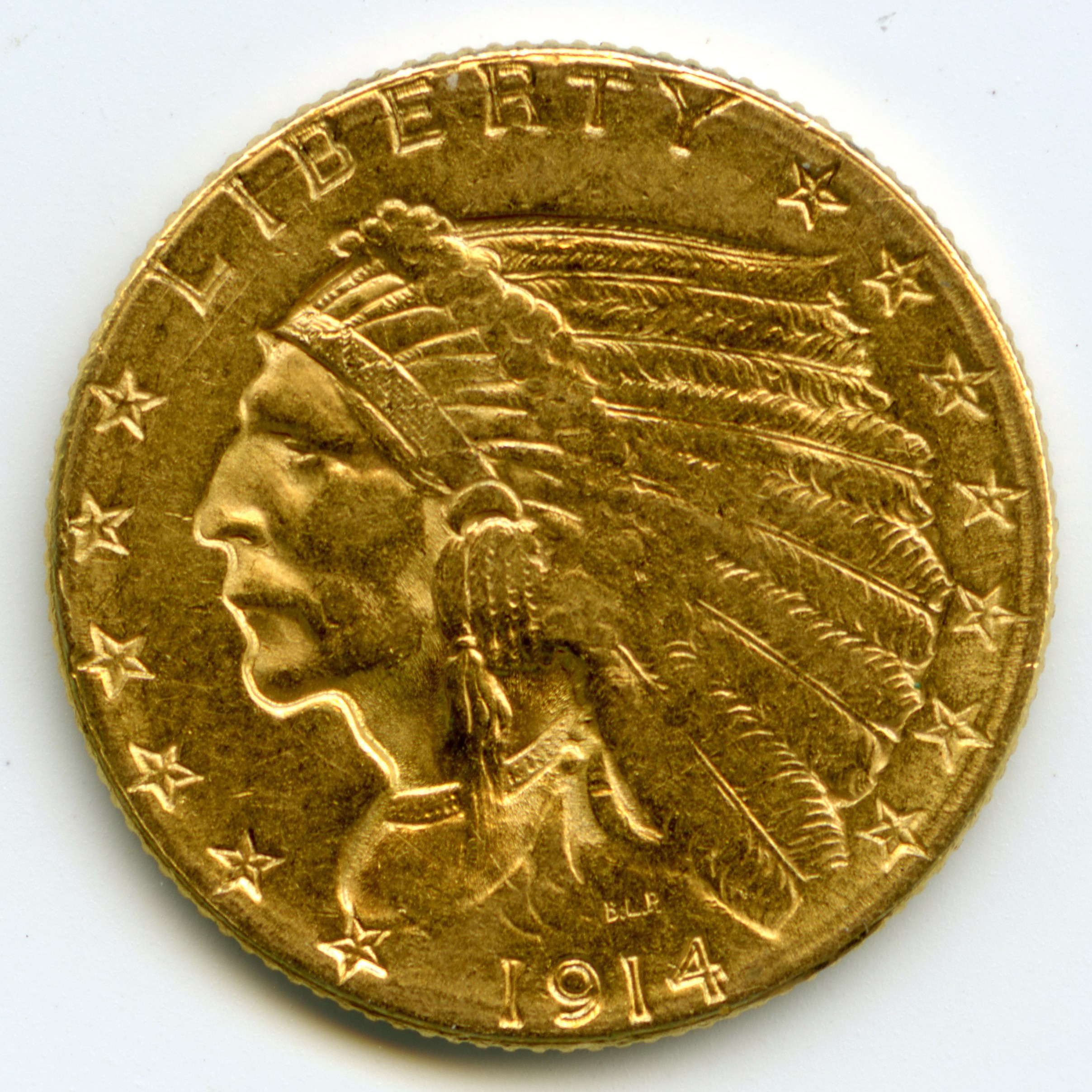 USA - 2,5 Dollars - 1914 D avers